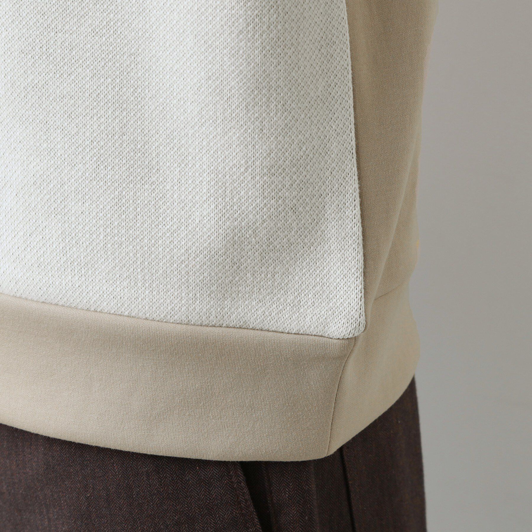 THE SHOP TK「チェック柄ダンボール スウェット 洗濯機OK」|Tシャツ・カットソー|