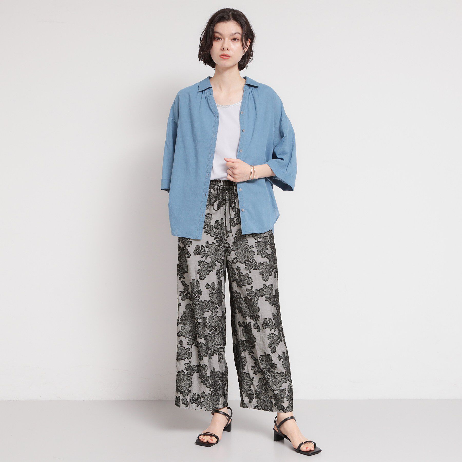 THE SHOP TK「大人のリゾートスタイルに ジャカードイージーパンツ」|その他|