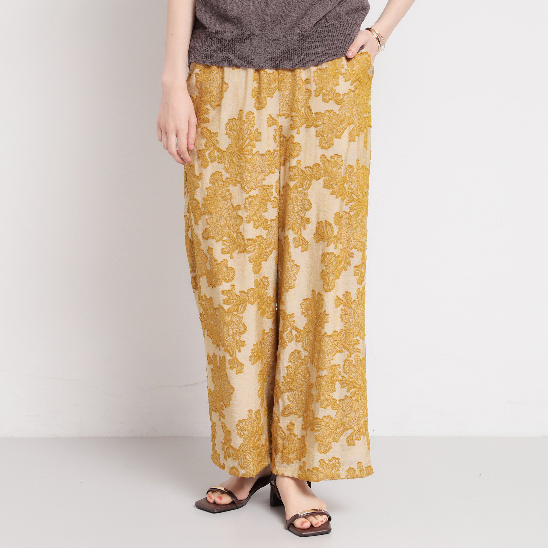 THE SHOP TK「大人のリゾートスタイルに ジャカードイージーパンツ」|その他|