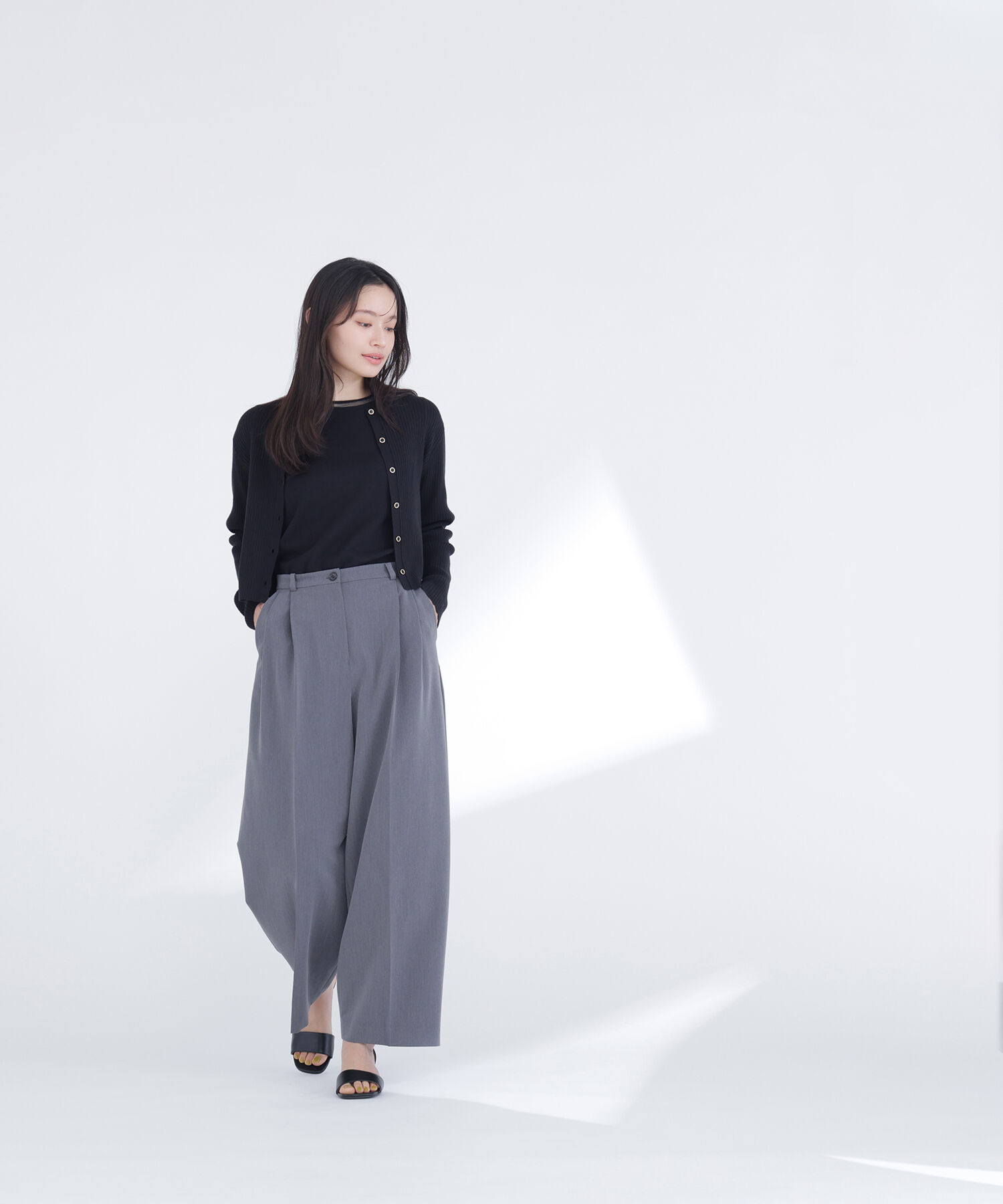  「シアーラインニットアンサンブル」|ニット・セーター|