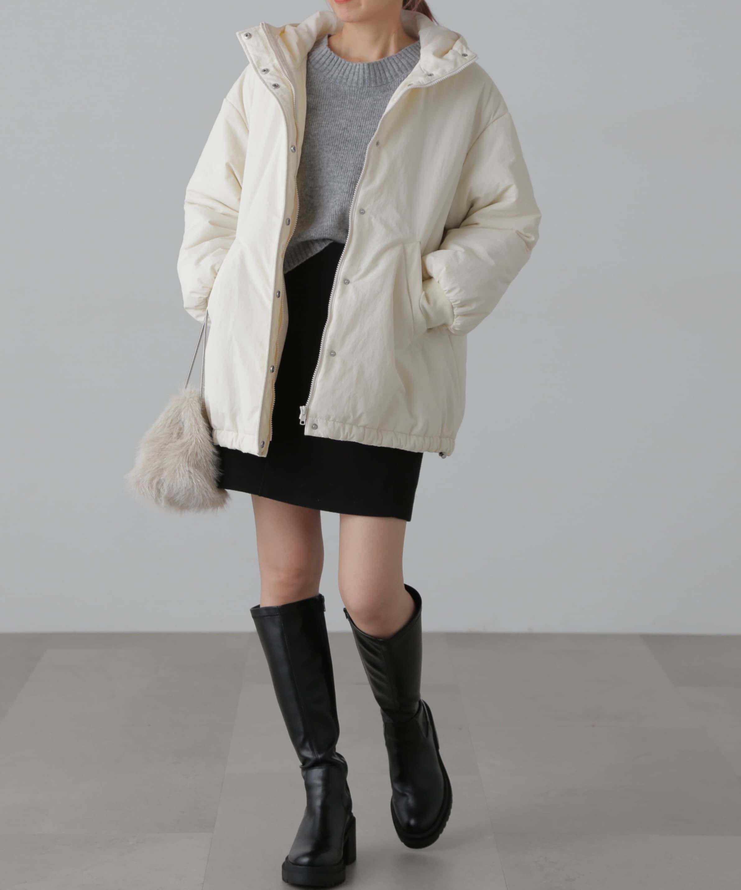  「ミドル丈中綿ブルゾン」|ブルゾン・スタジャン|