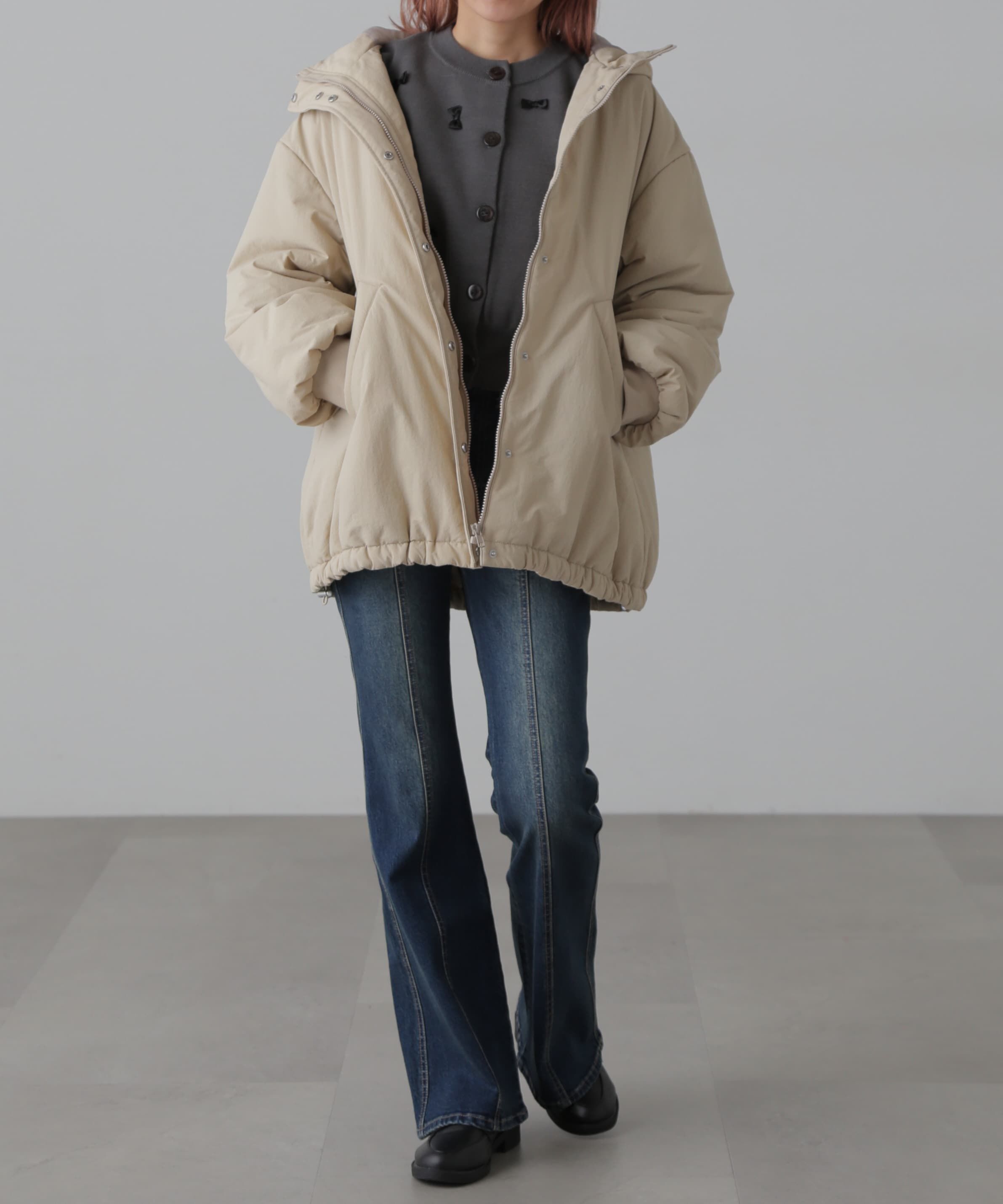  「ミドル丈中綿ブルゾン」|ブルゾン・スタジャン|