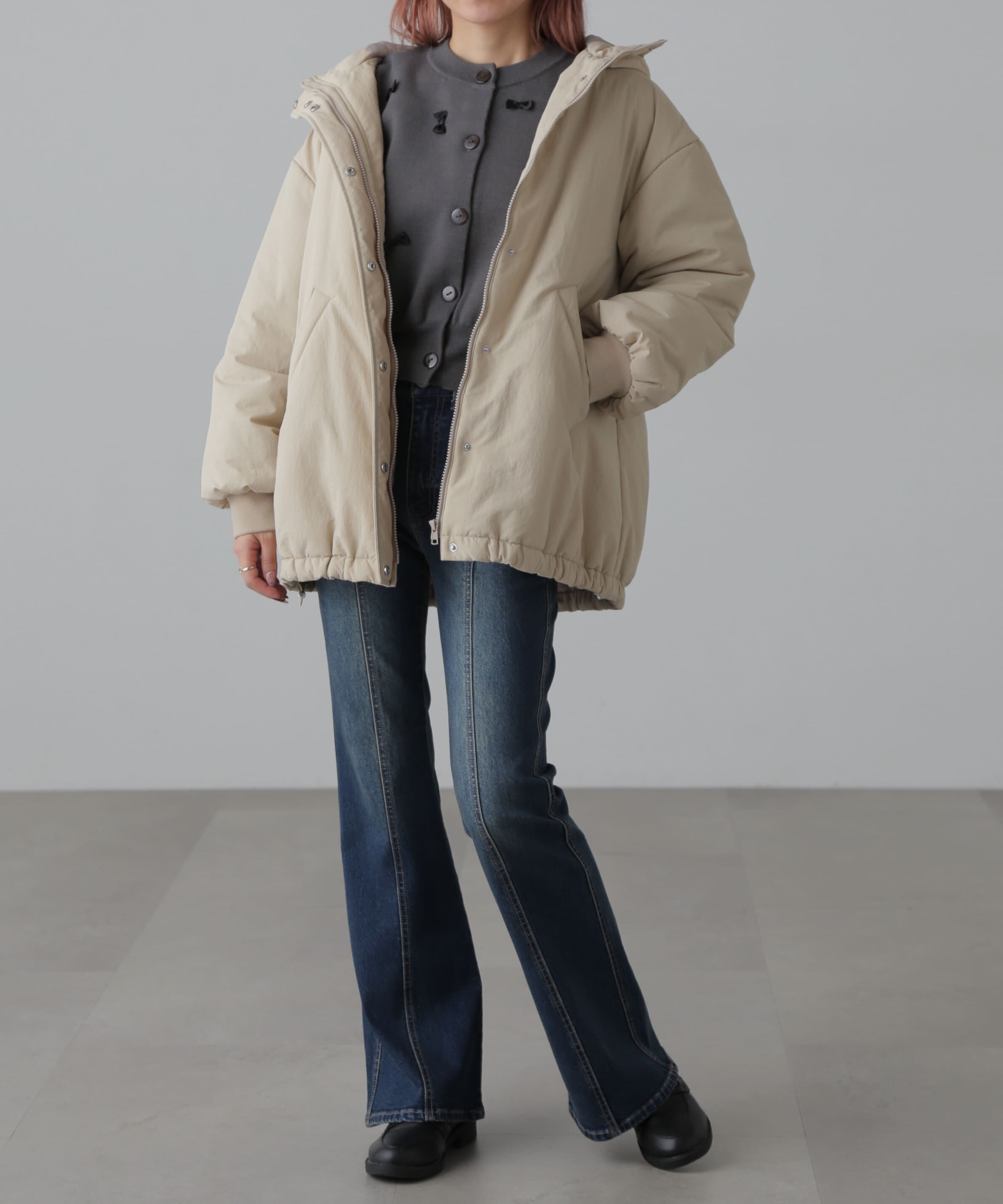  「ミドル丈中綿ブルゾン」|ブルゾン・スタジャン|
