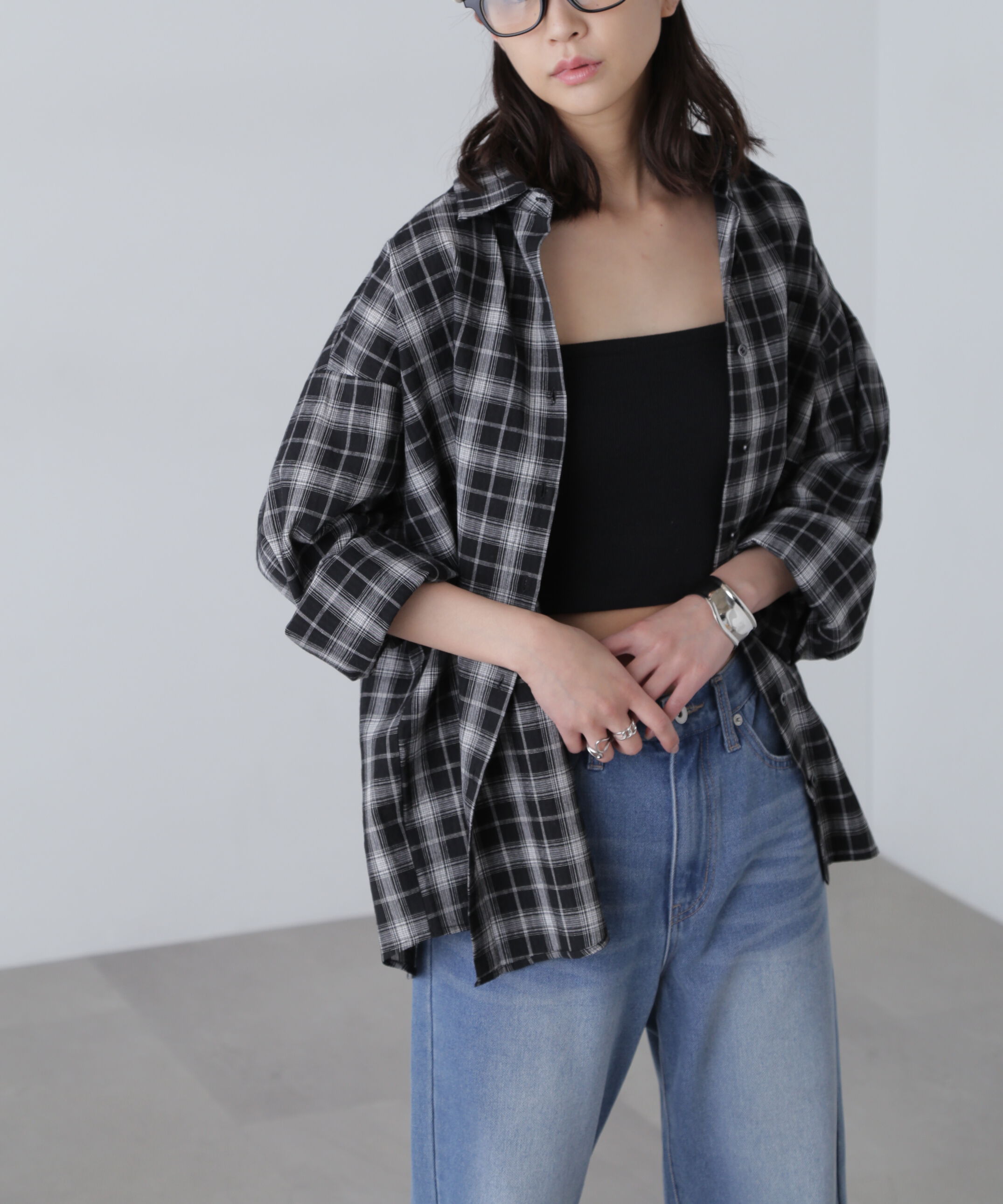  「チェックシャツ」|シャツ・ブラウス|ブラックベー 1