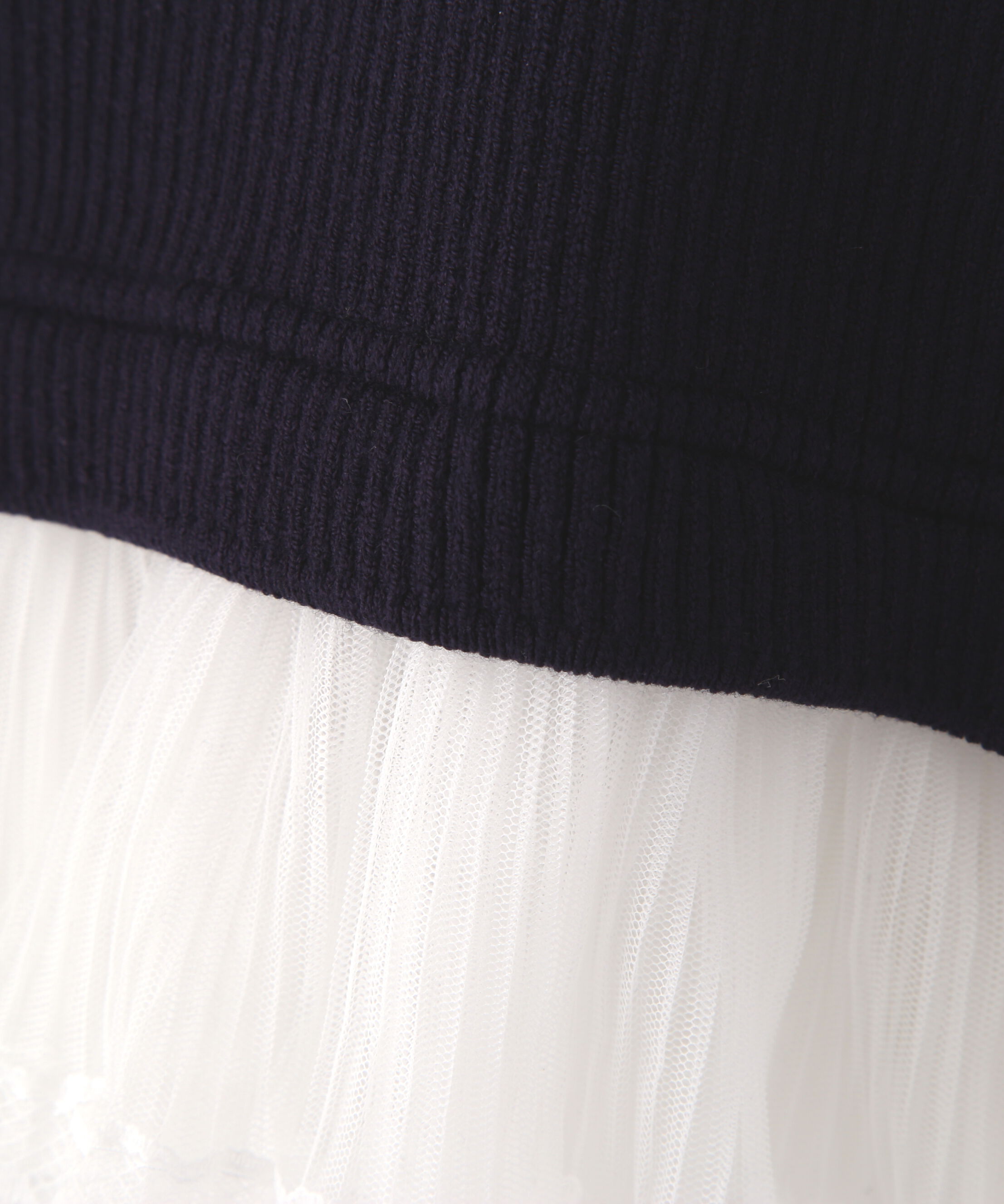  「レイヤードデザインリブニット」|ニット・セーター|