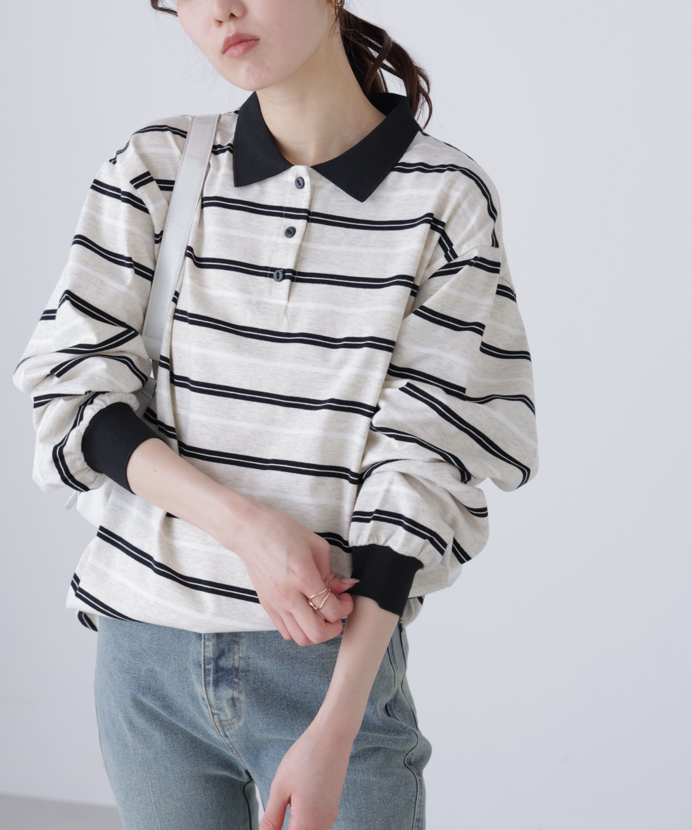  「マルチボーダーラガーポロシャツ」|Tシャツ・カットソー|