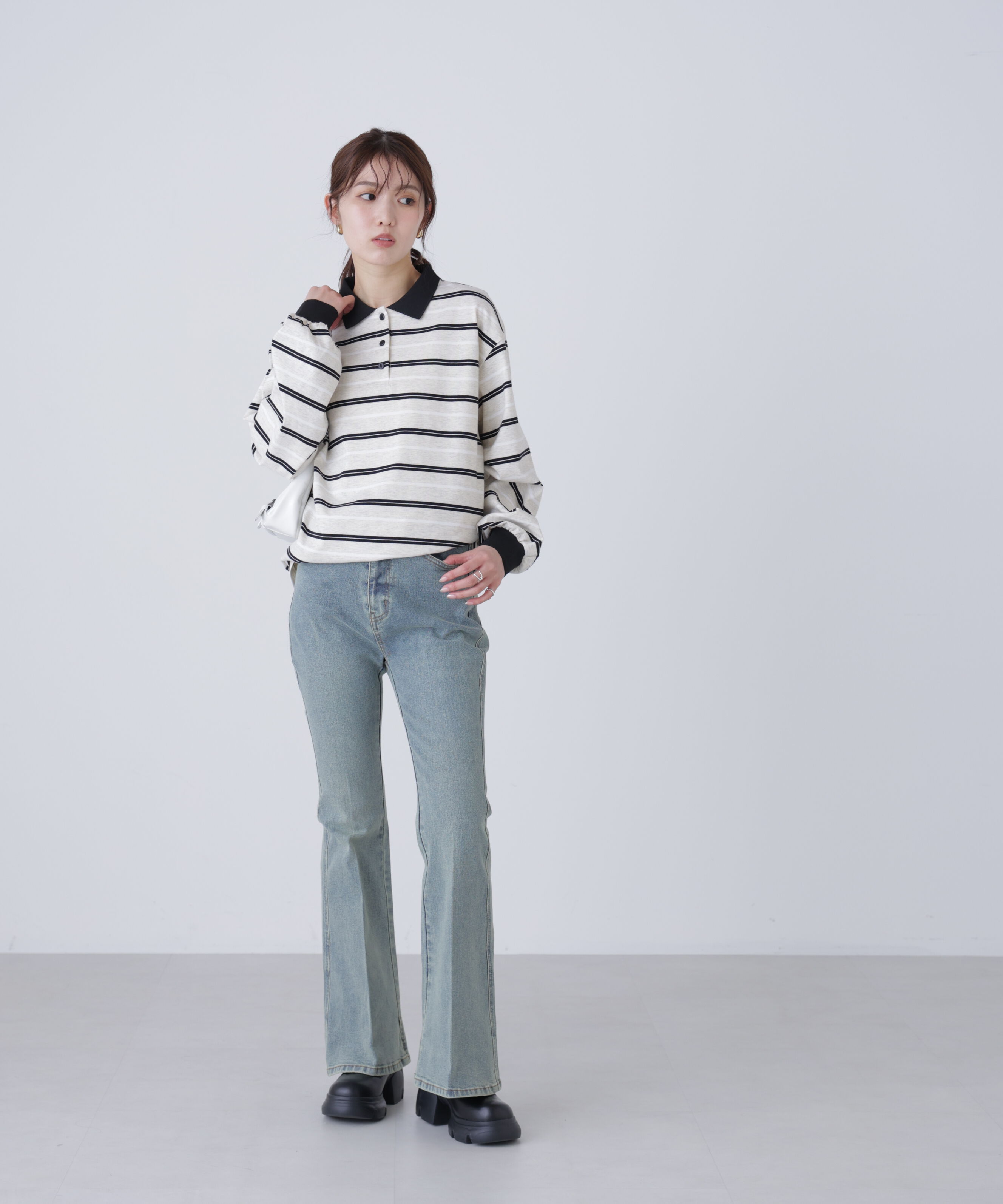  「マルチボーダーラガーポロシャツ」|Tシャツ・カットソー|