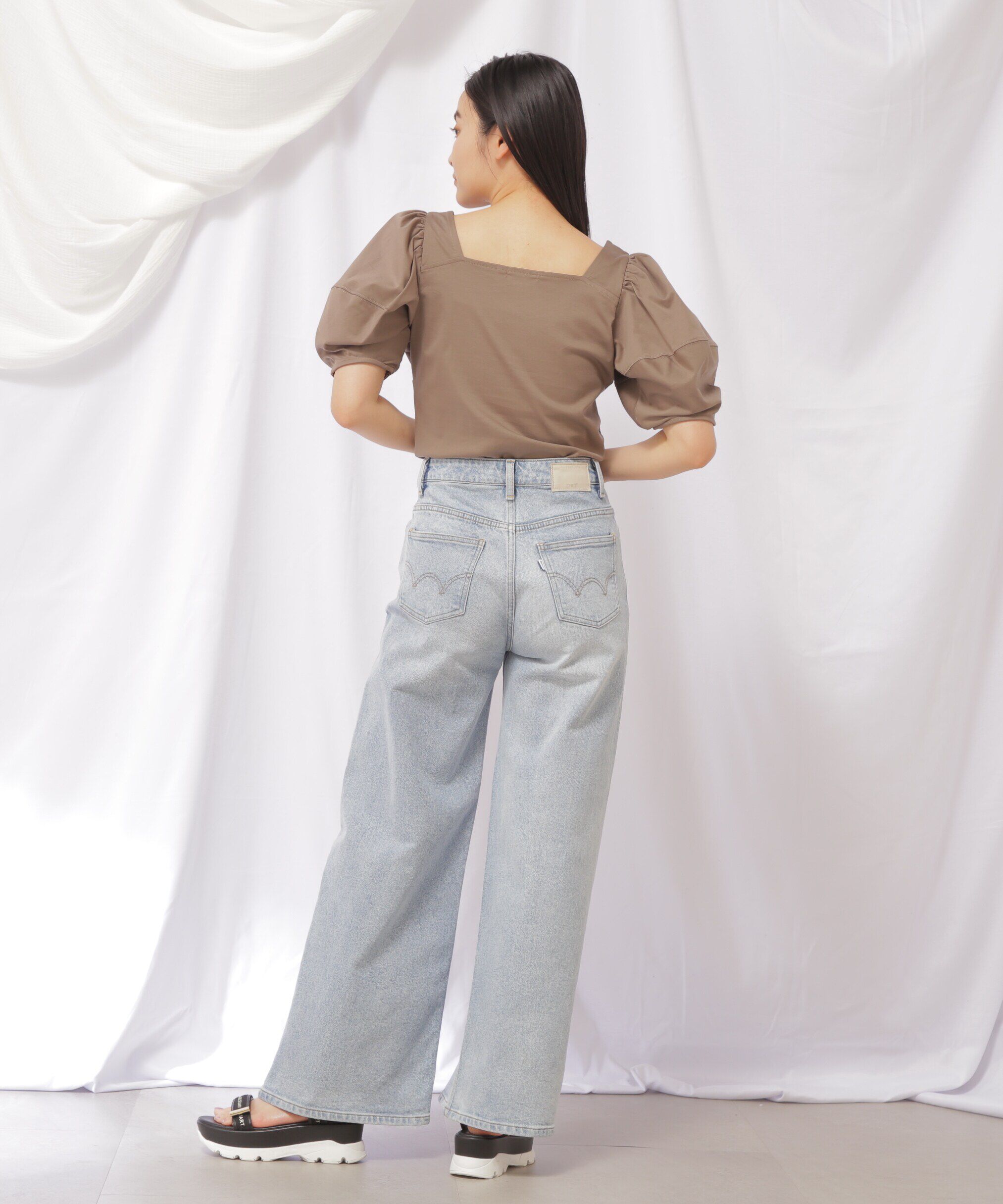  「EDWINコラボセミフレアデニムパンツ」|その他|