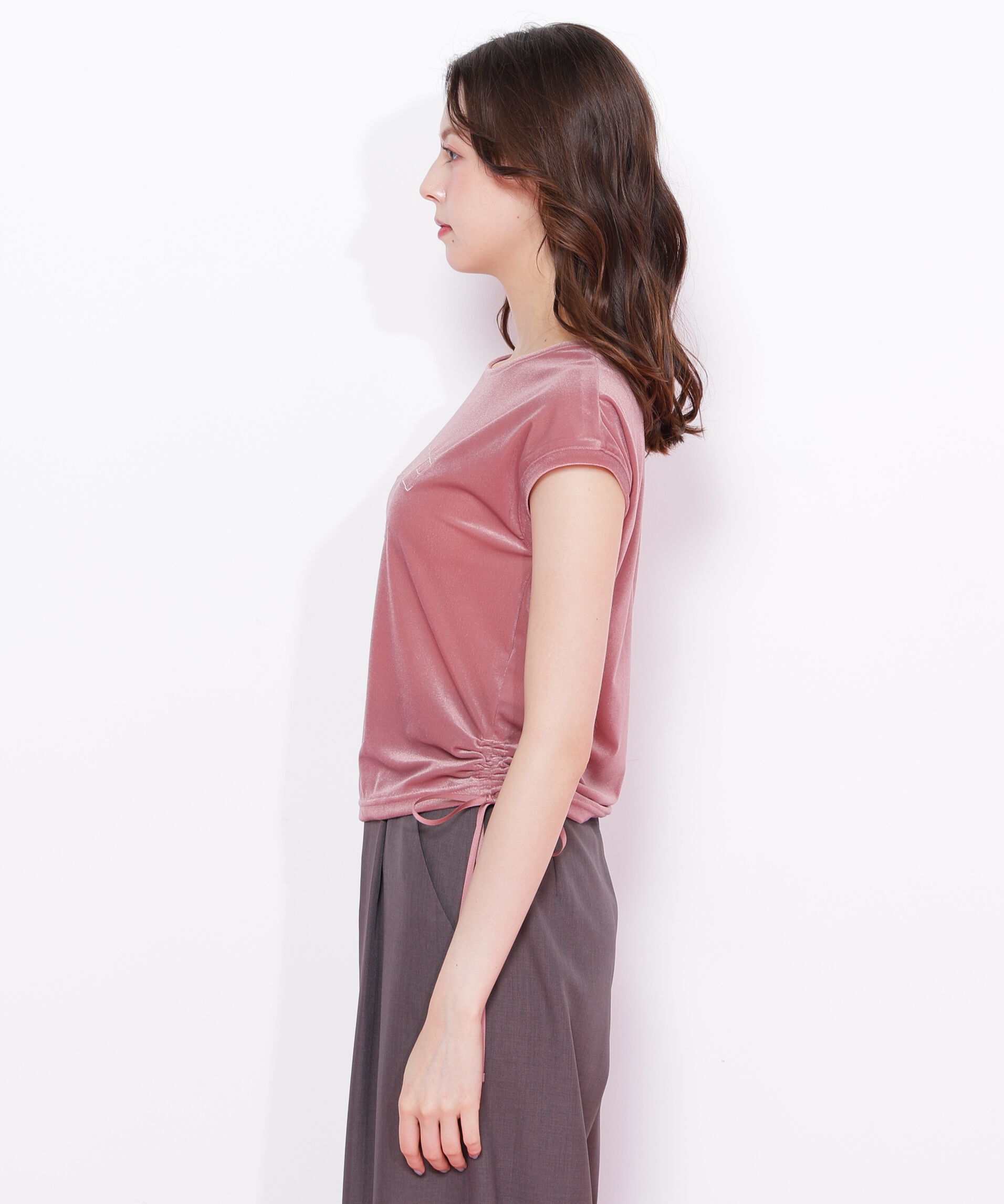  「ベロアコンパクトTシャツ」|Tシャツ・カットソー|