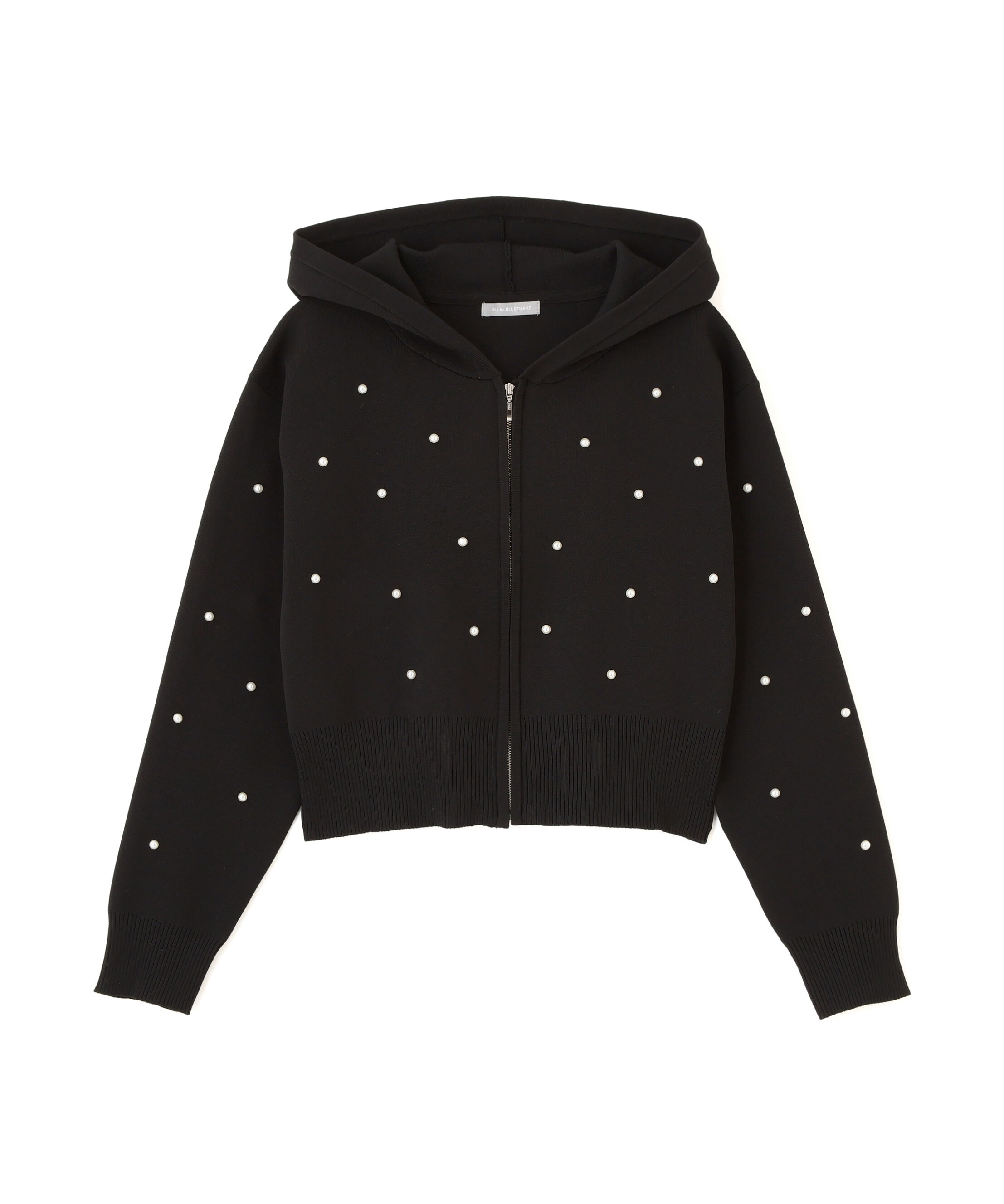  「ランダムパールニットフーディー」|ニット・セーター|