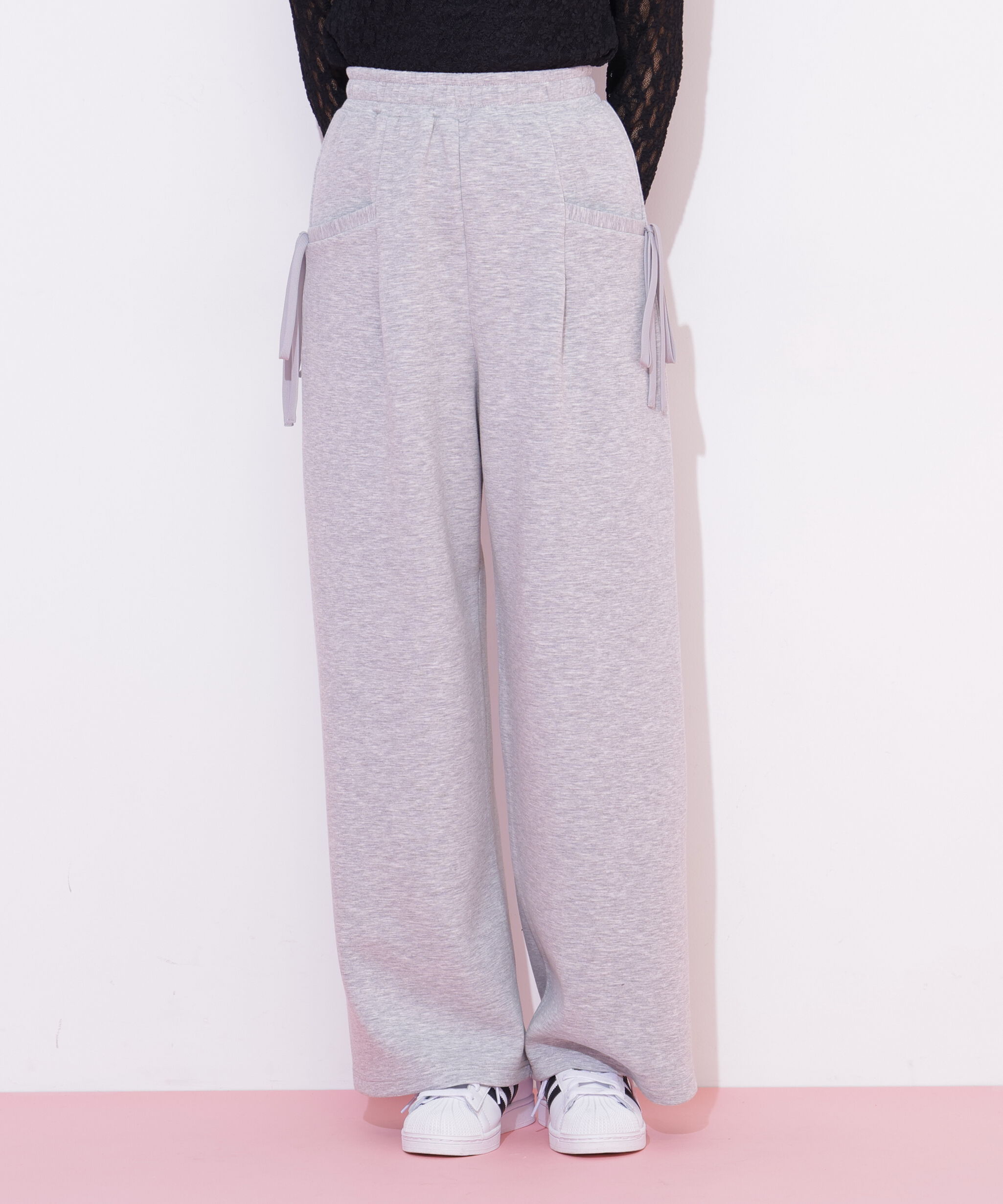  「サイドリボンスウェットパンツ」|その他|