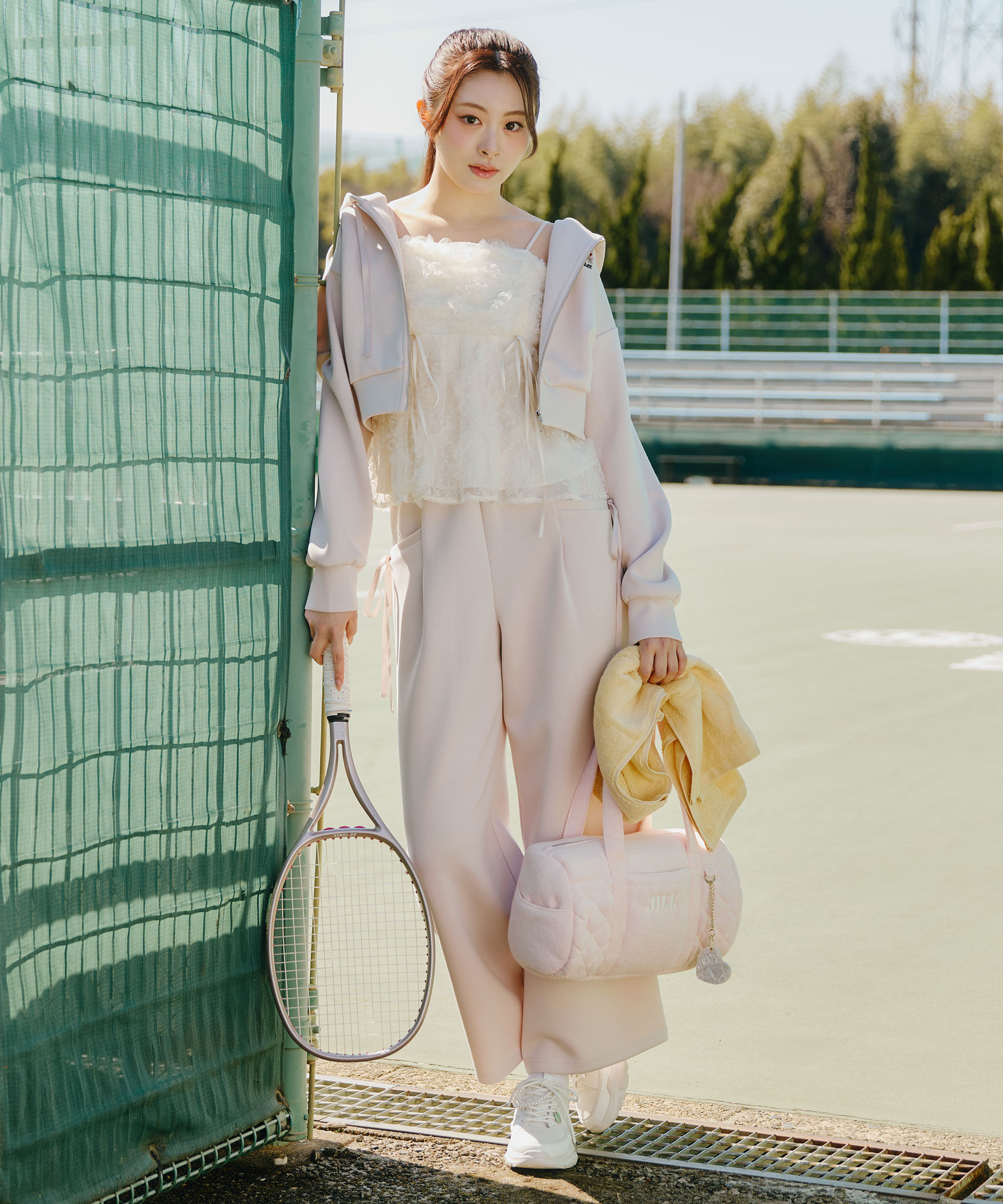  「サイドリボンスウェットパンツ」|その他|