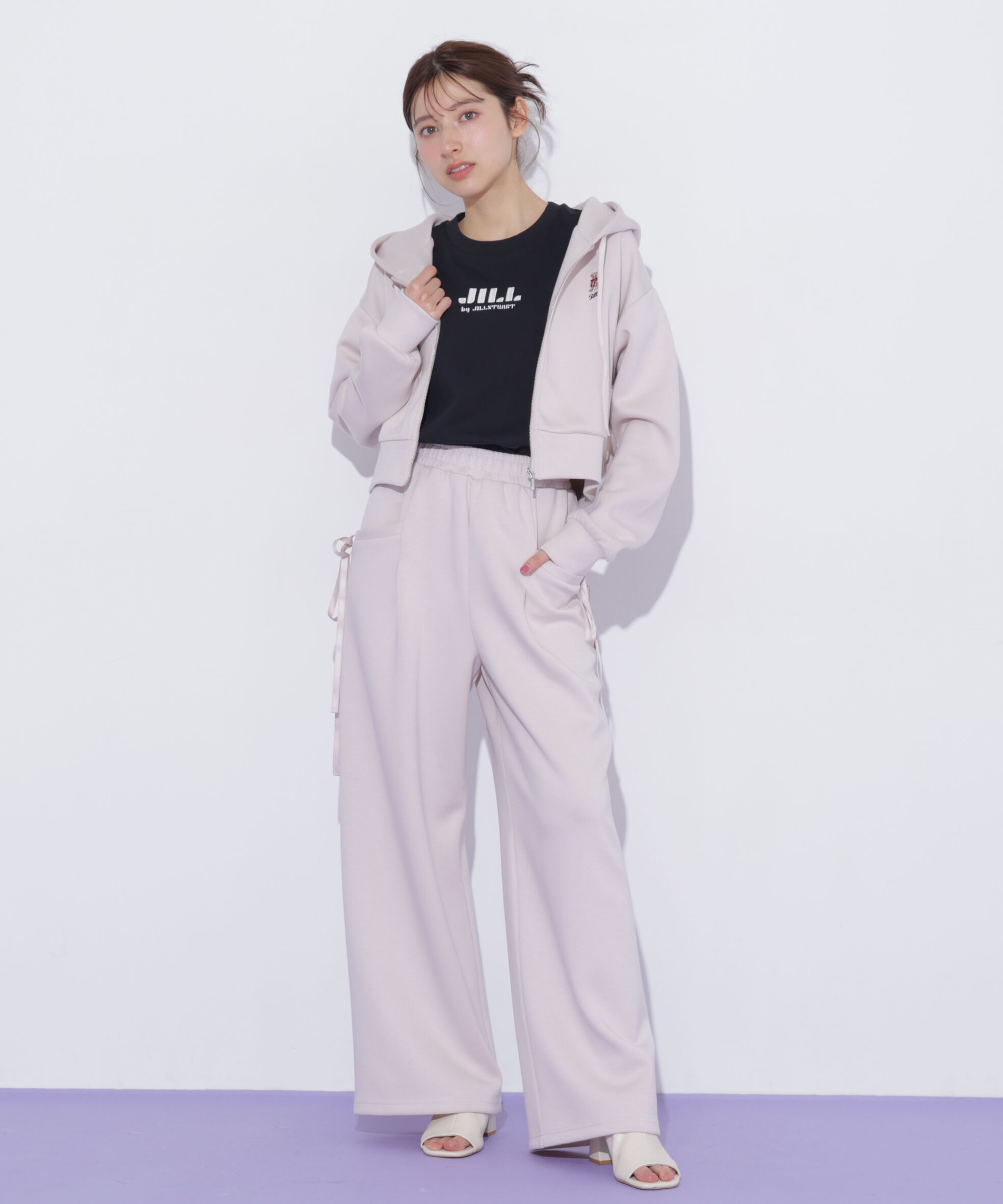  「サイドリボンスウェットパンツ」|その他|