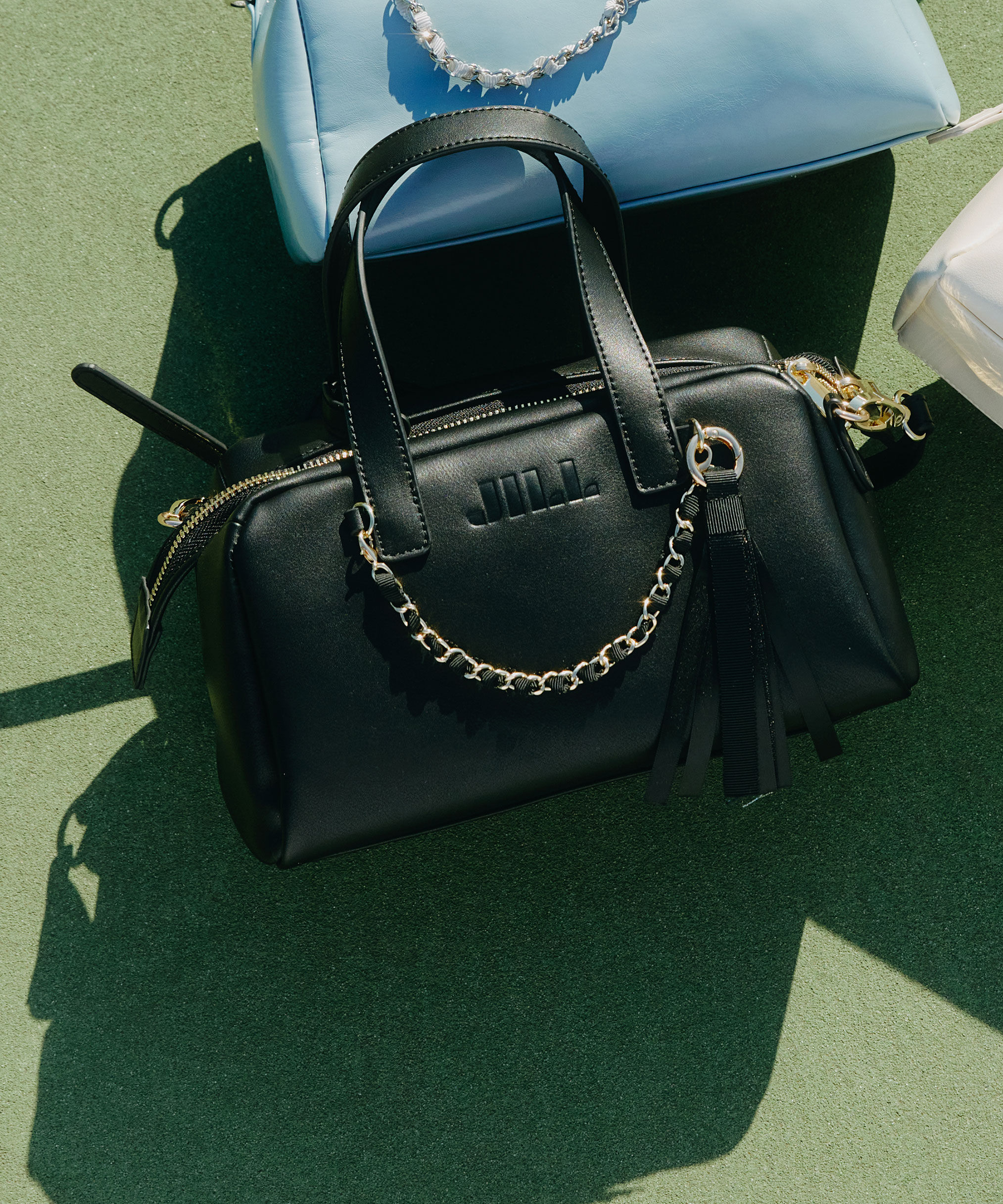  「チャーム付きミニボストン」|その他|ブラック