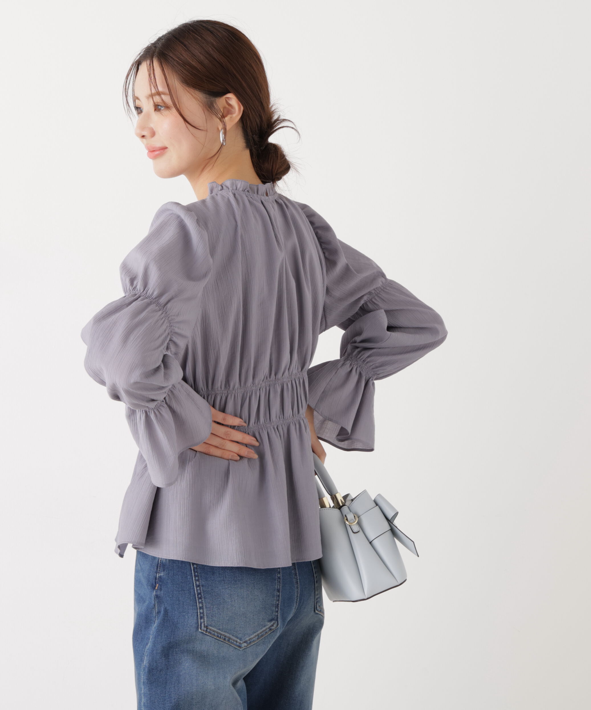 PROPORTION BODY DRESSING「ウエストシャーリングブラウス　26SS」|シャツ・ブラウス|