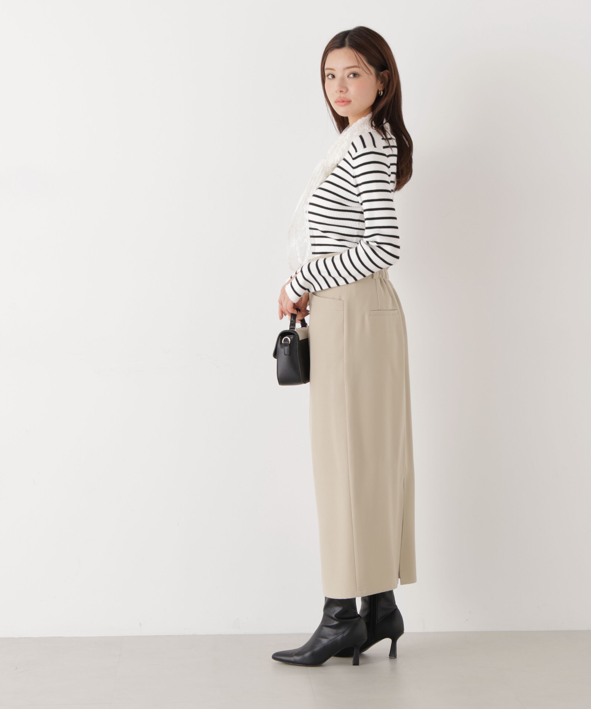 PROPORTION BODY DRESSING「〈a/mie〉ベーシックナロースカート　26SS」|スカート|