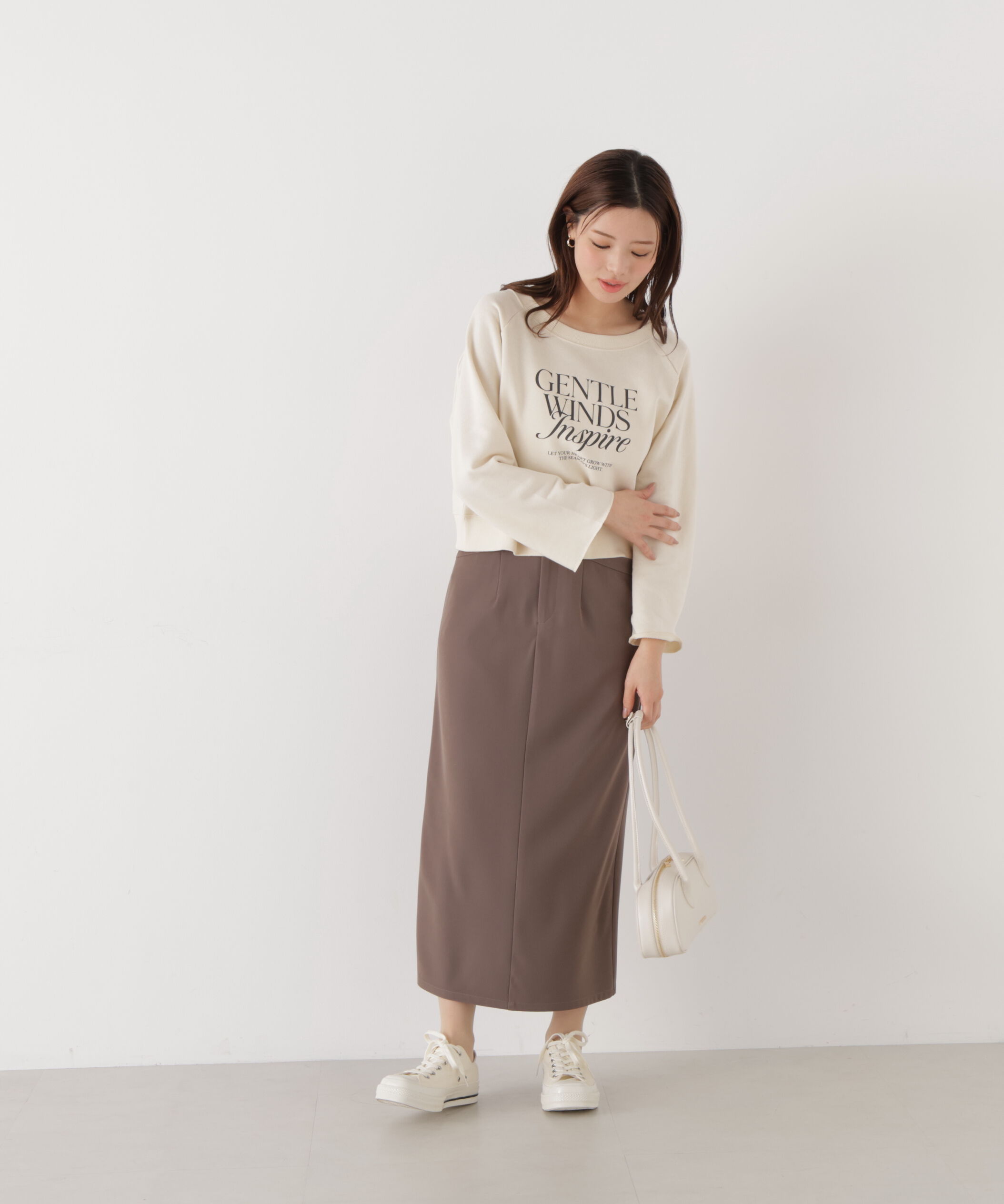 PROPORTION BODY DRESSING「〈a/mie〉ベーシックナロースカート　26SS」|スカート|
