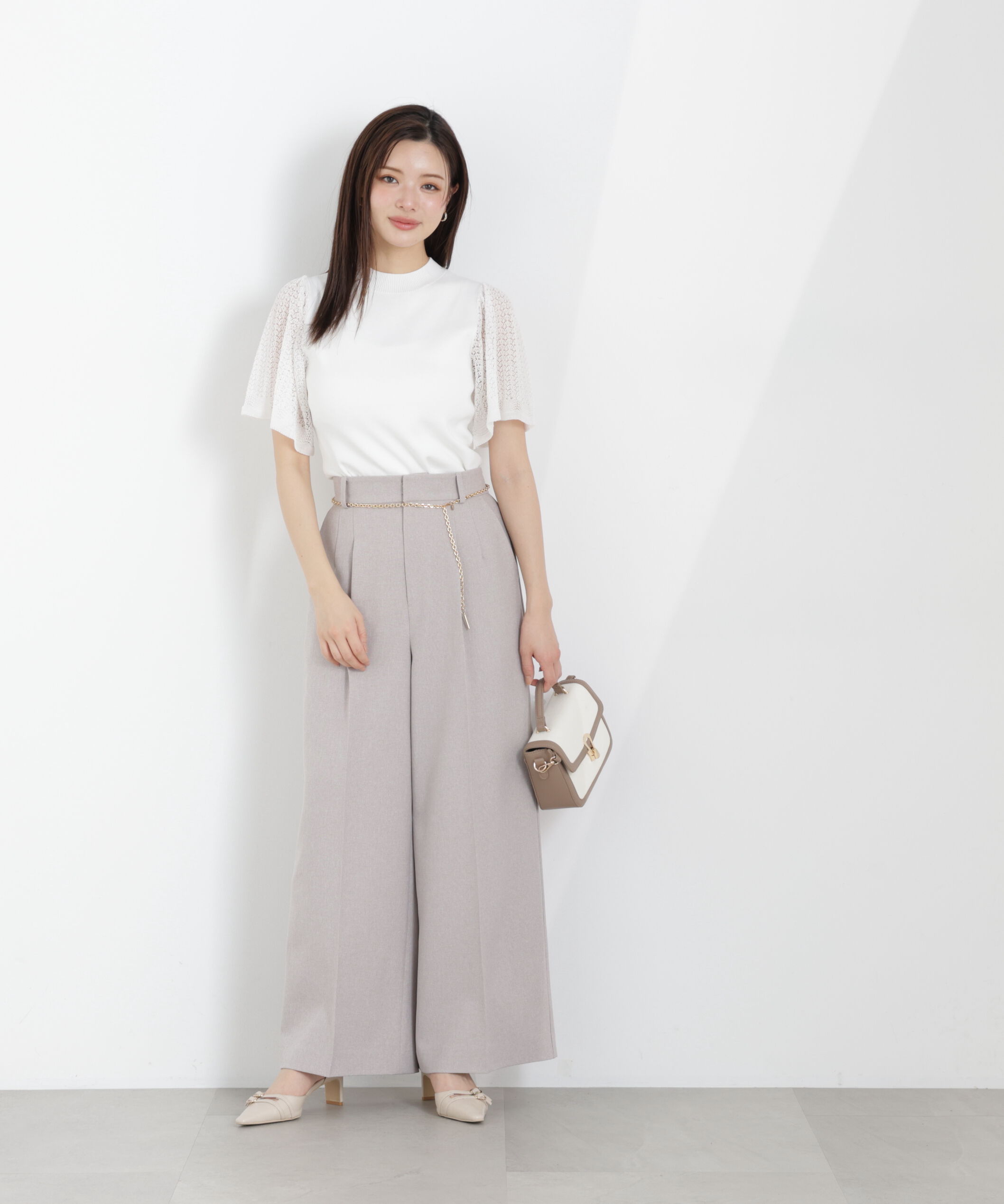 PROPORTION BODY DRESSING「チェーン付きワイドパンツ　26SS」|その他|