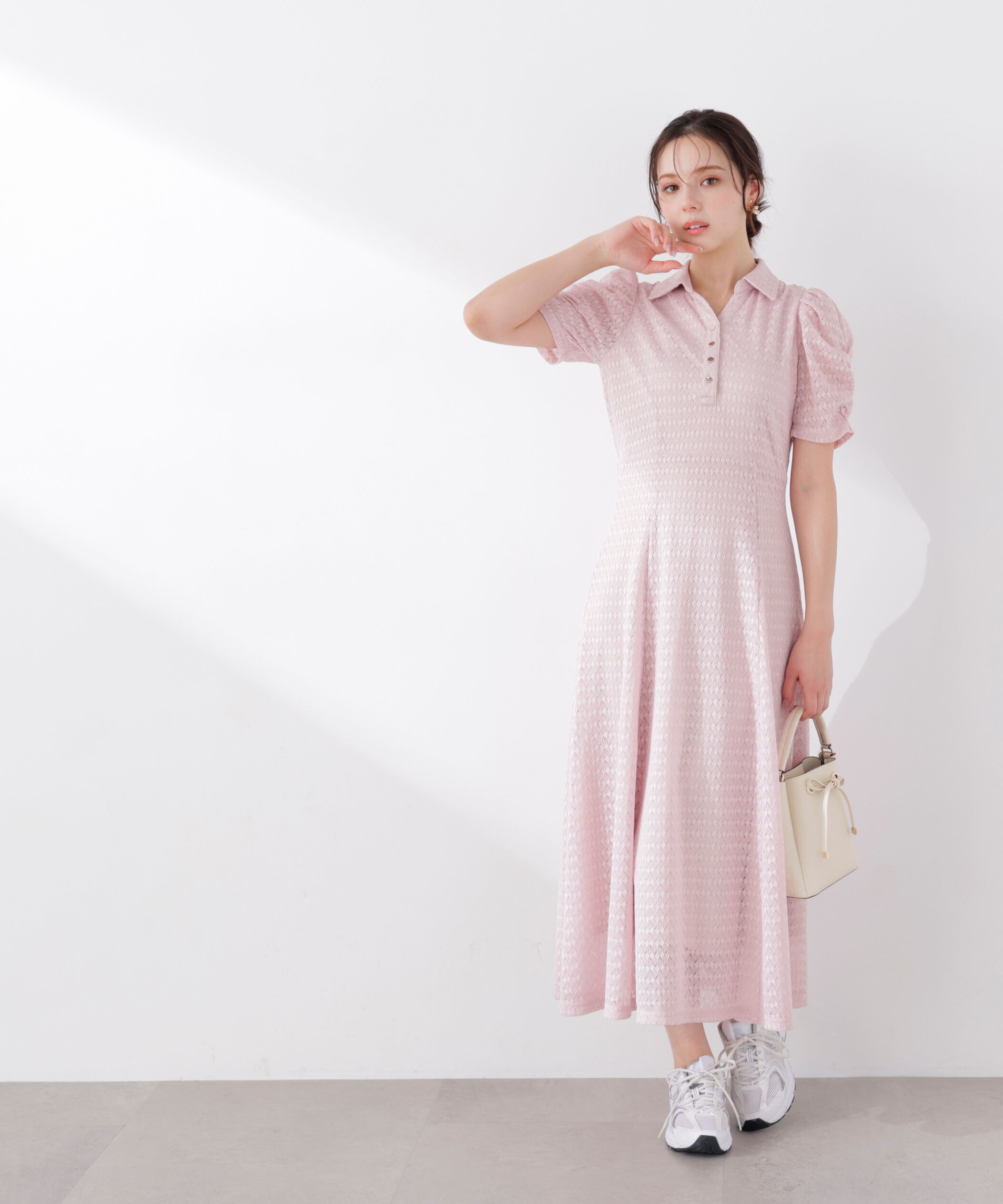 PROPORTION BODY DRESSING「ストレッチレース襟付きワンピース　26SS」|ワンピース|