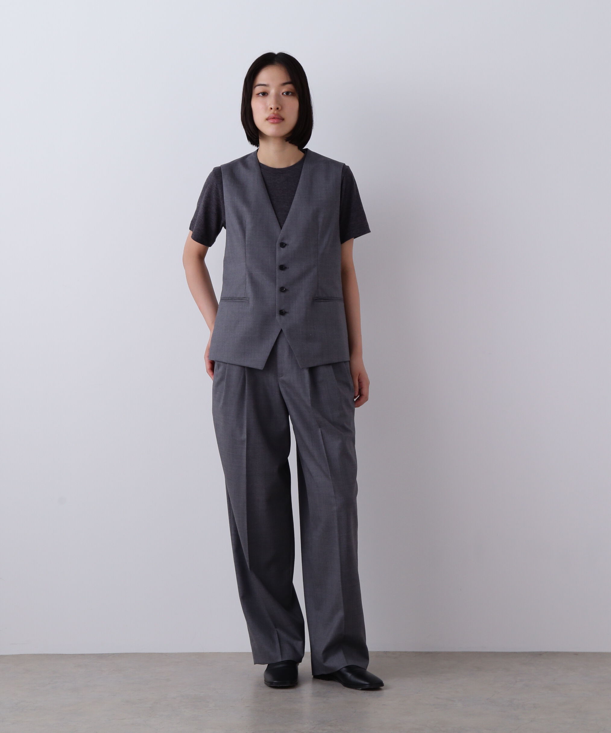YLEVE 「YLEVE / SUPER120'S CHAMBRAY WOOL 3TACK TROUSERS」|その他|