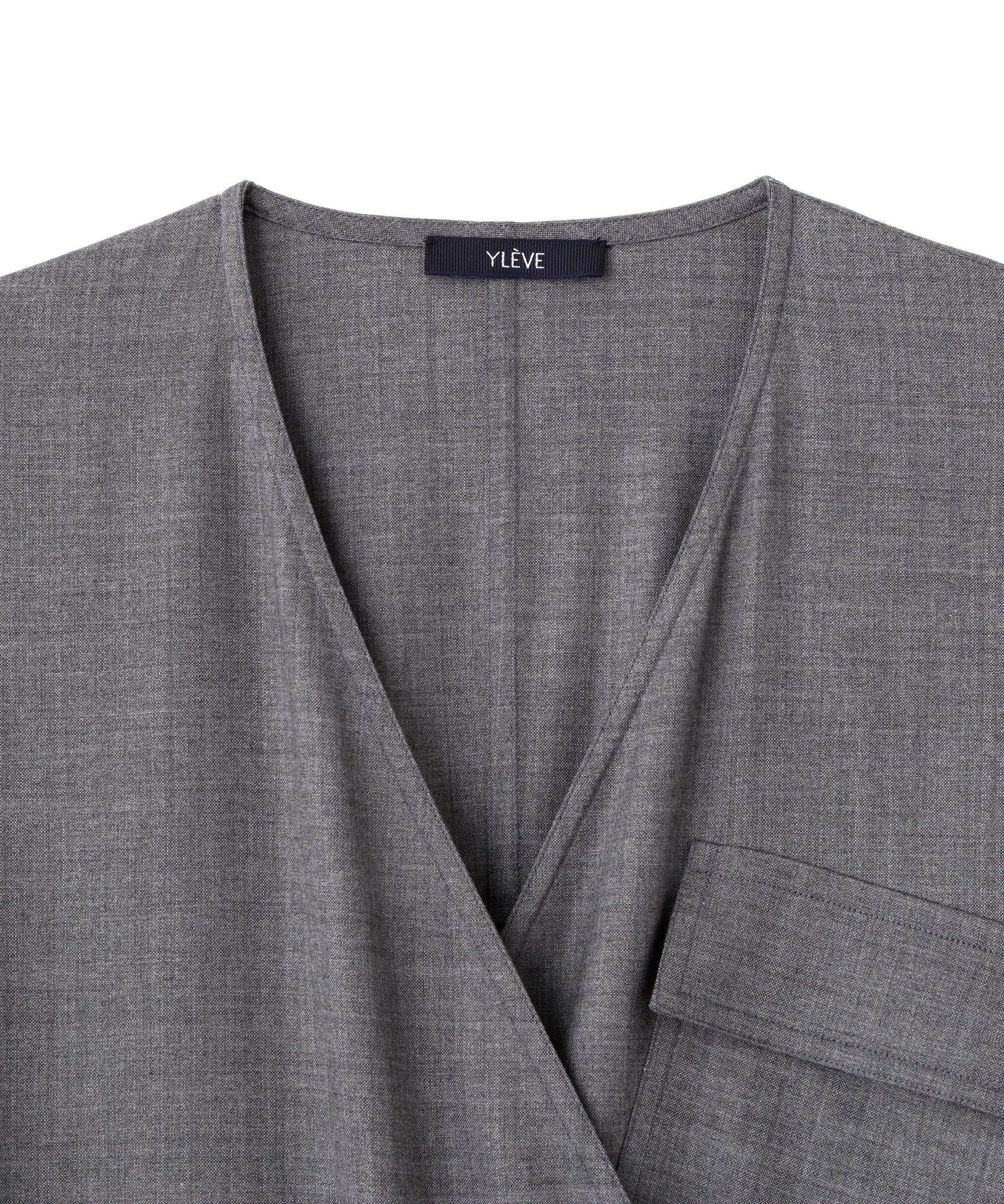YLEVE 「YLEVE / SUPER120'S CHAMBRAY WOOL ALL IN ONE」|ワンピース|
