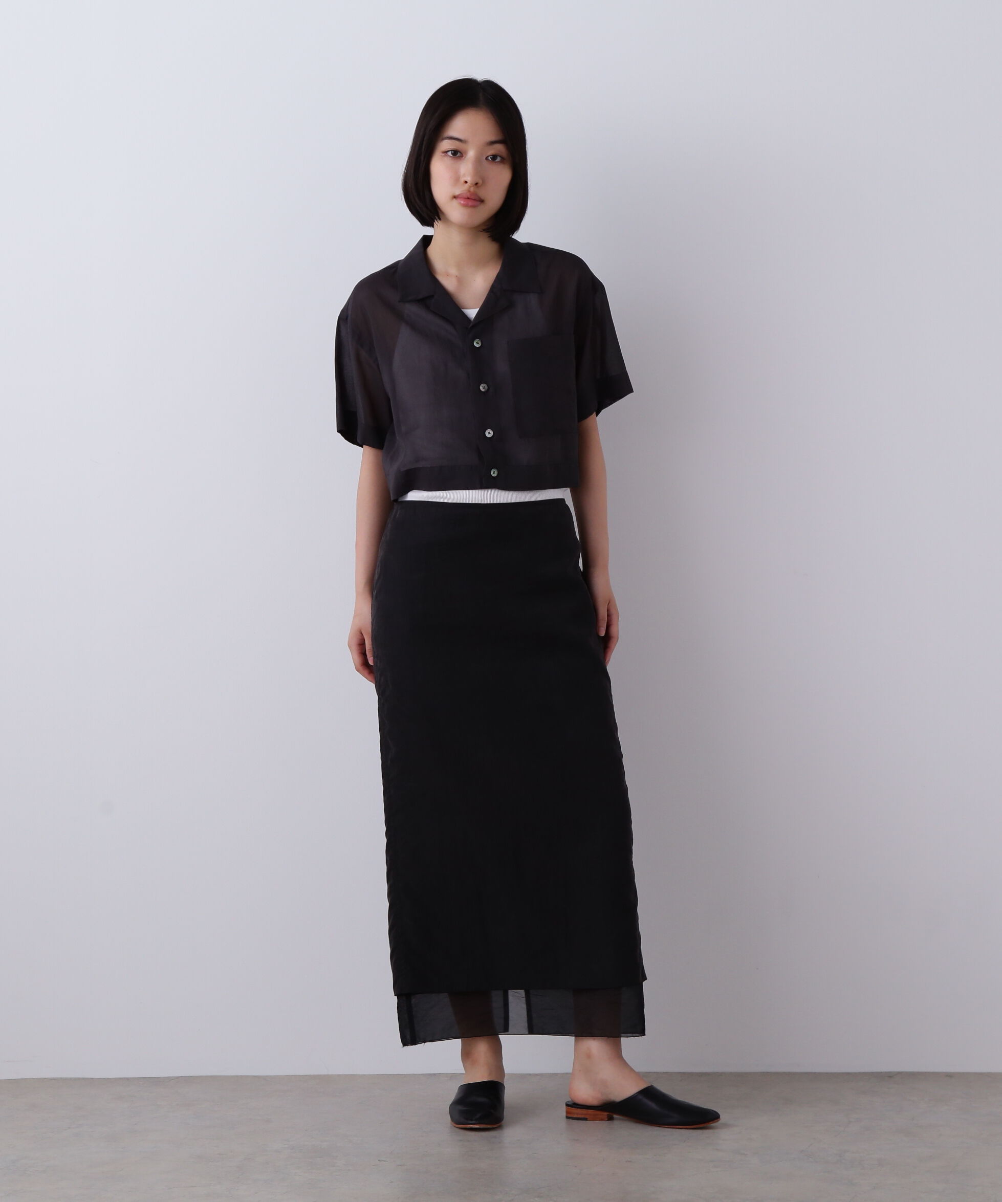 YLEVE 「YLEVE / FIBRIL LAYERED SKIRT」|スカート|