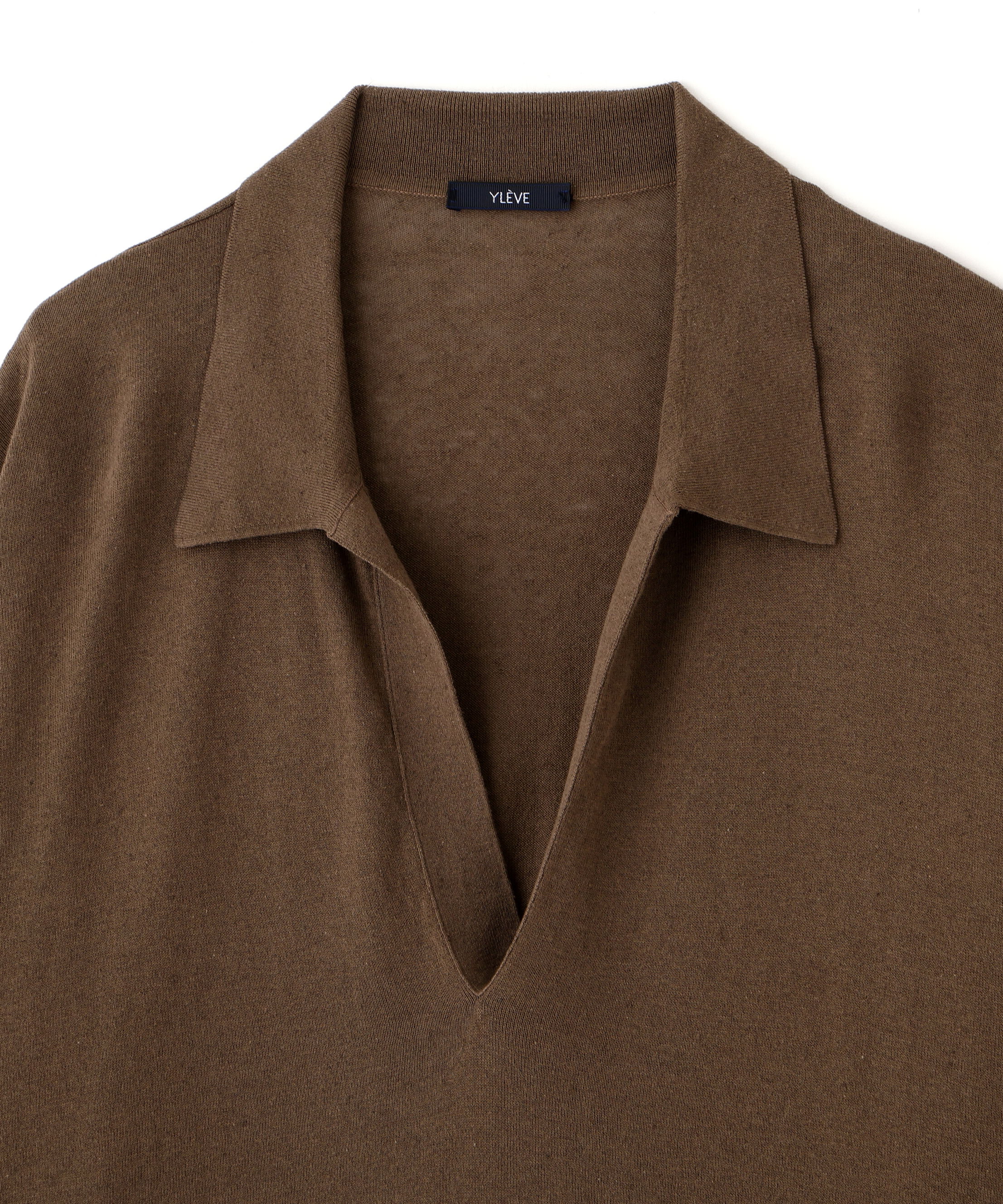 YLEVE 「YLEVE / COTTON LINEN KNIT SKIPPER POLO」|ニット・セーター|
