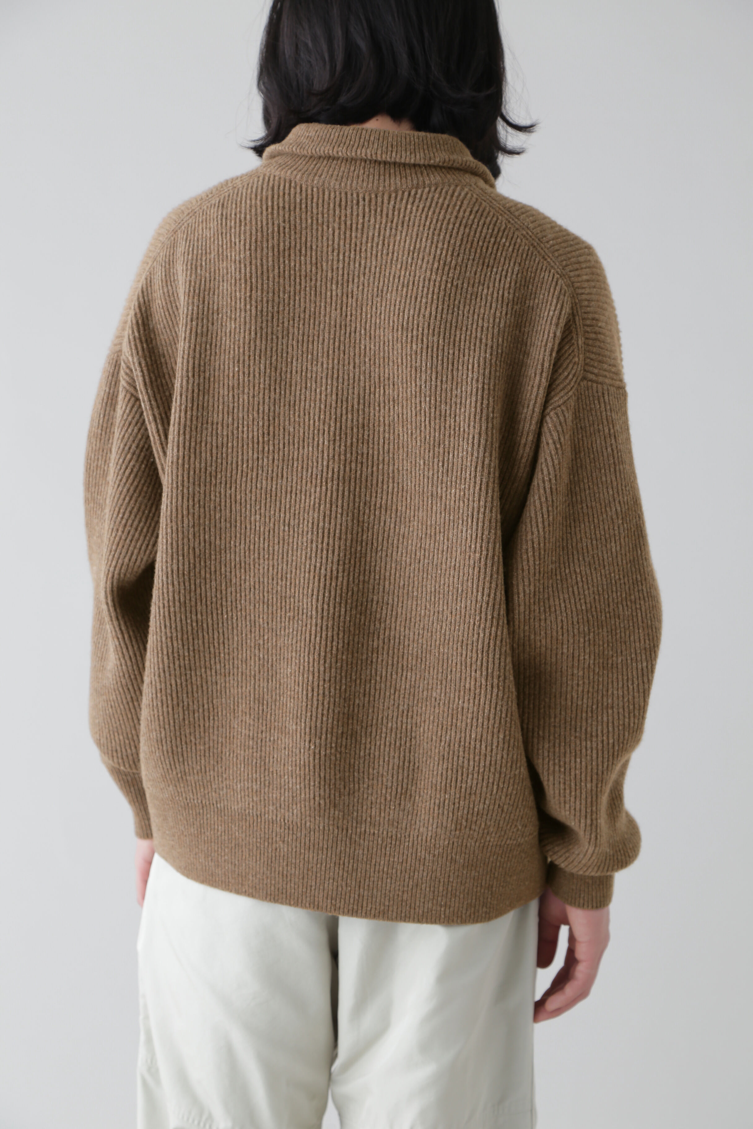 YLEVE 「YLEVE / LAMBS WOOL KN HALF ZIP P/O」|ニット・セーター|