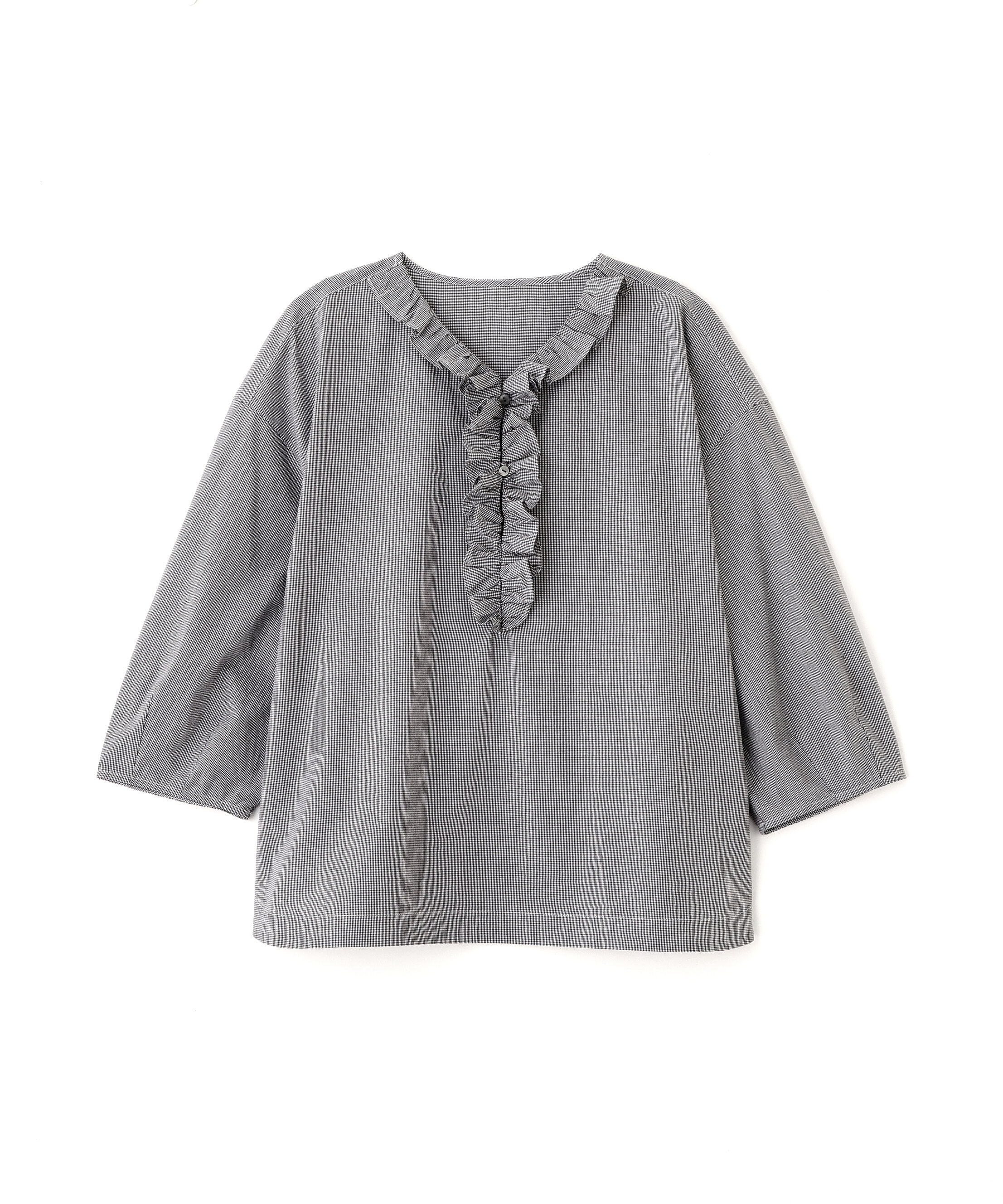  「ウォッシュドタイプライターフリルブラウス」|シャツ・ブラウス|