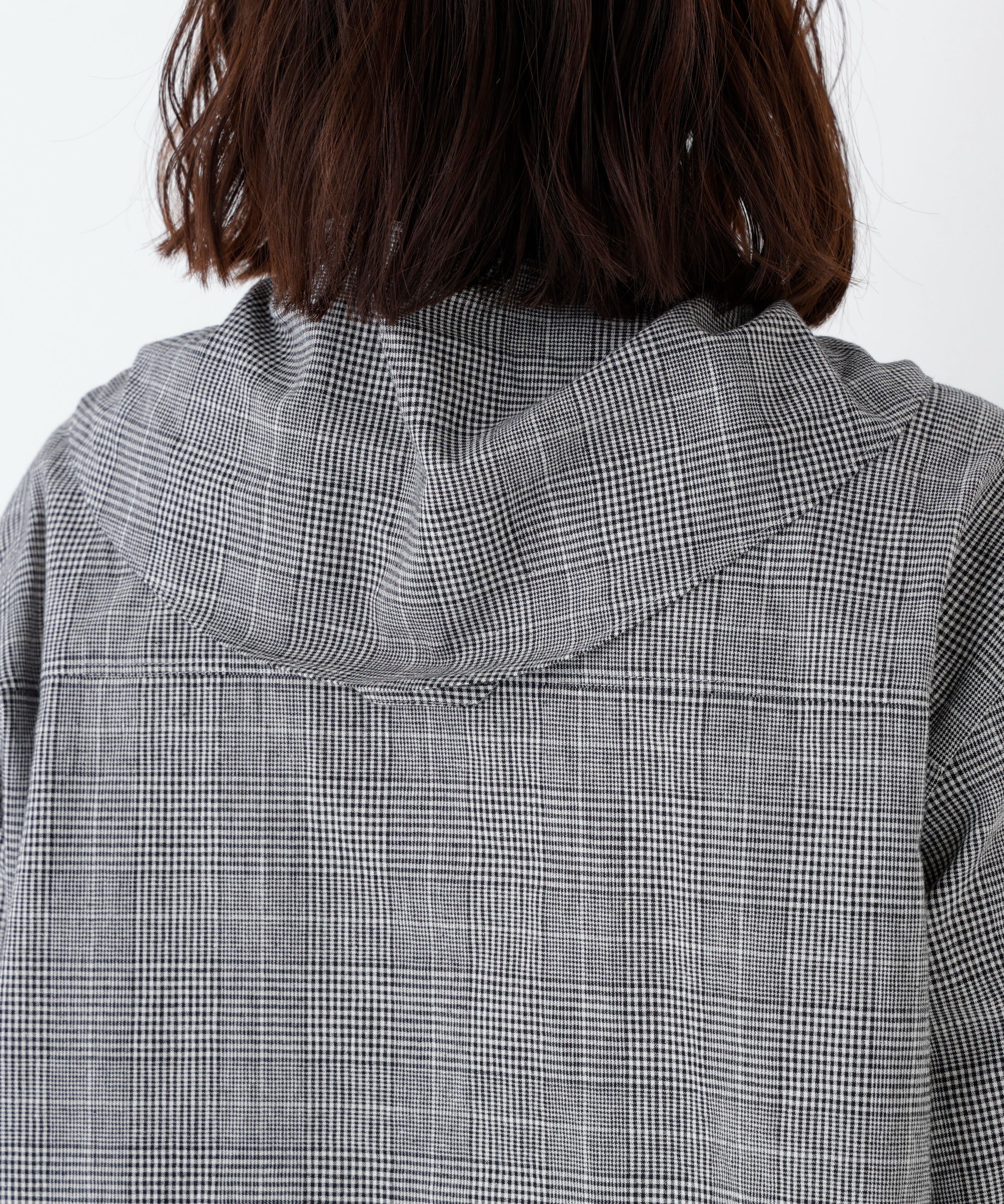  「麻混チェック三角巾シャツ」|シャツ・ブラウス|