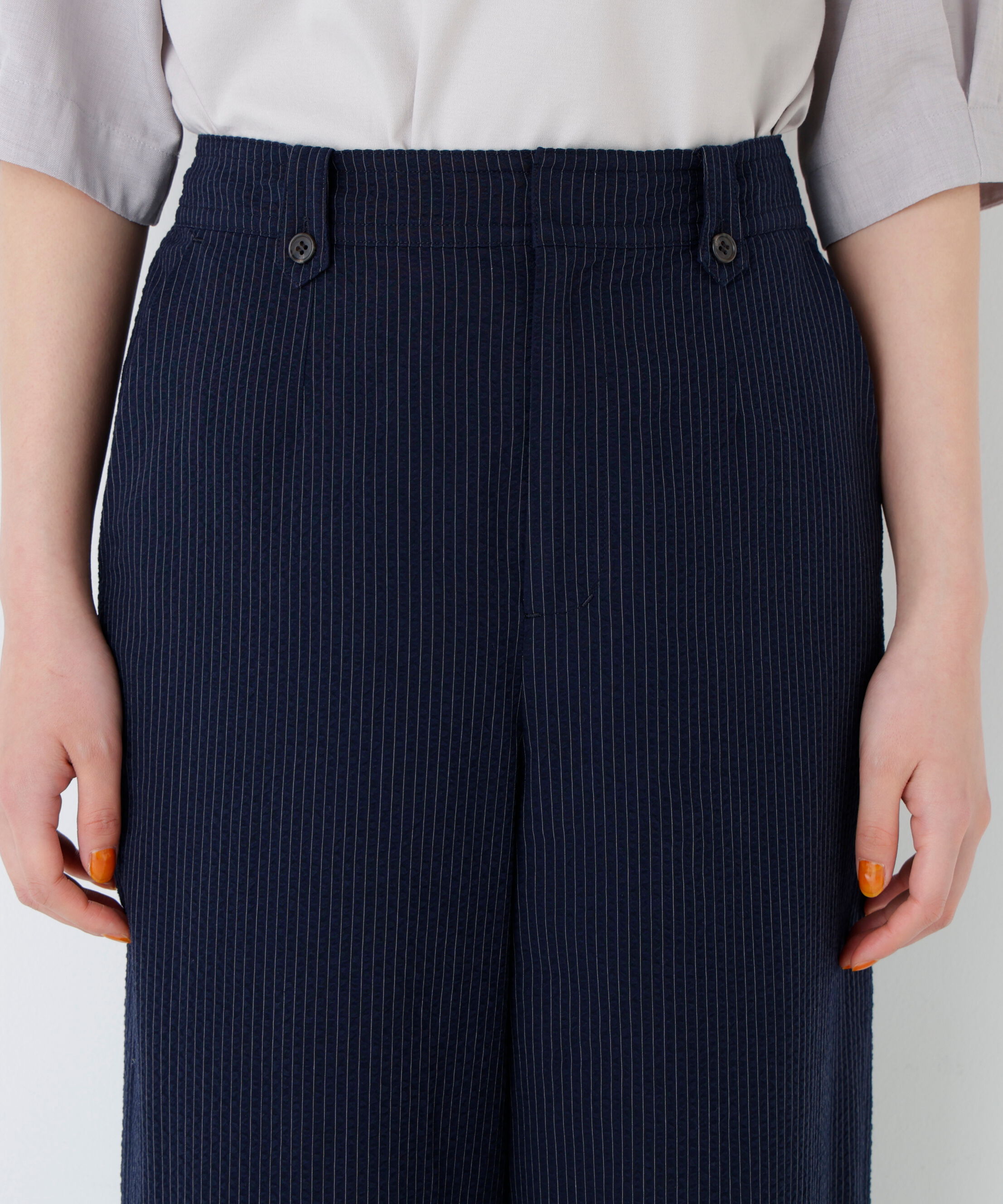  「サッカーファインストライプセミワイドパンツ」|その他|