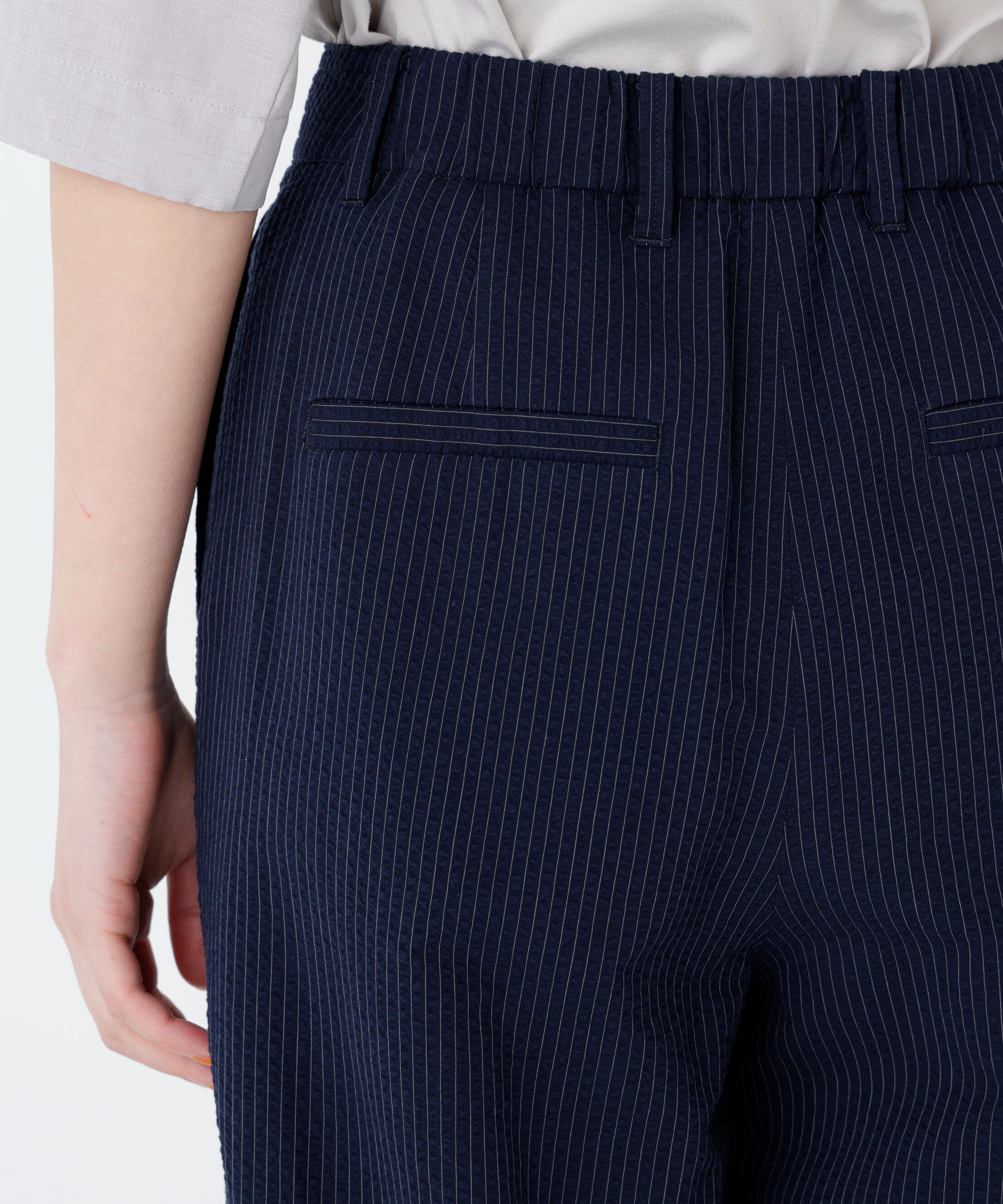  「サッカーファインストライプセミワイドパンツ」|その他|