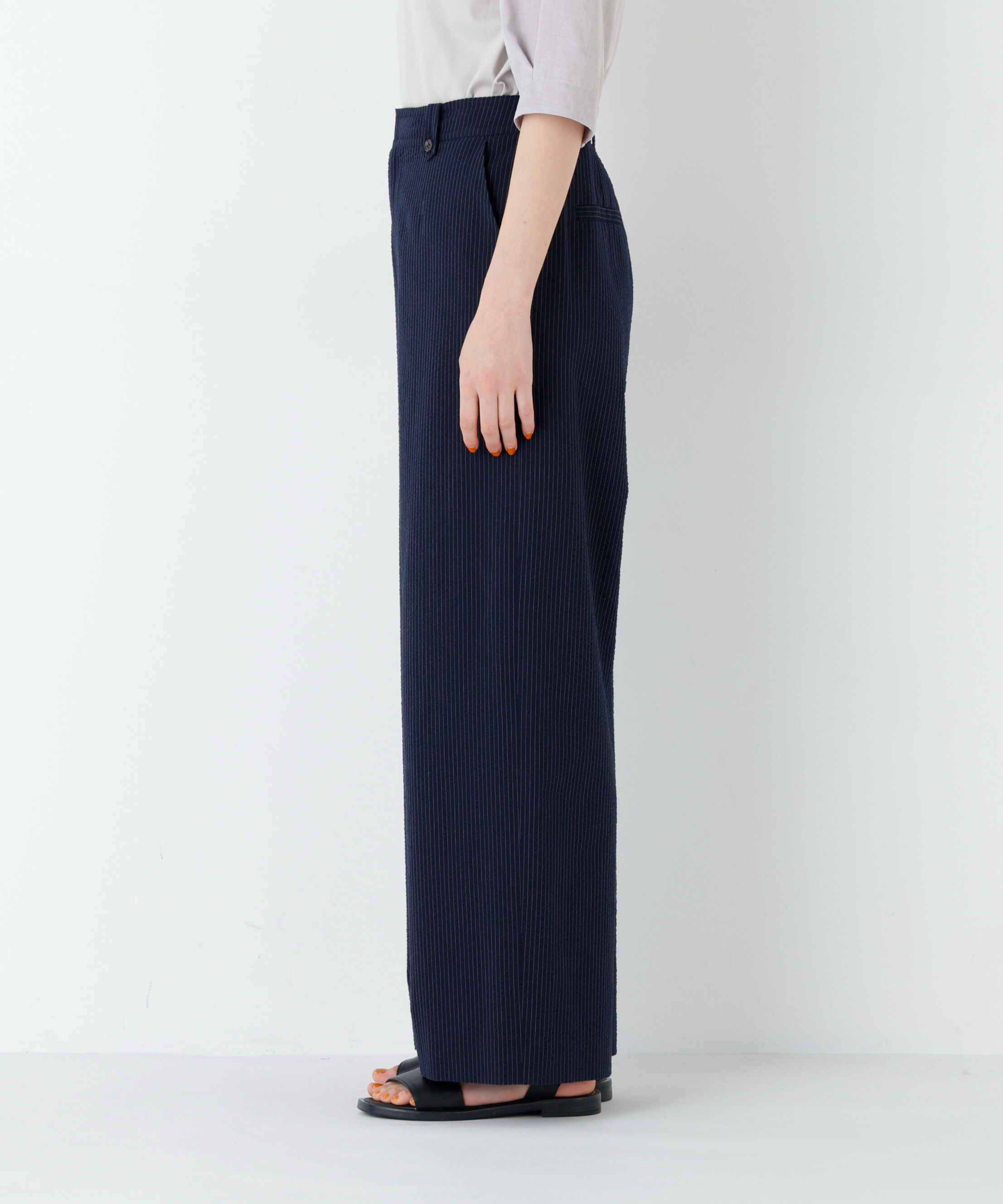  「サッカーファインストライプセミワイドパンツ」|その他|