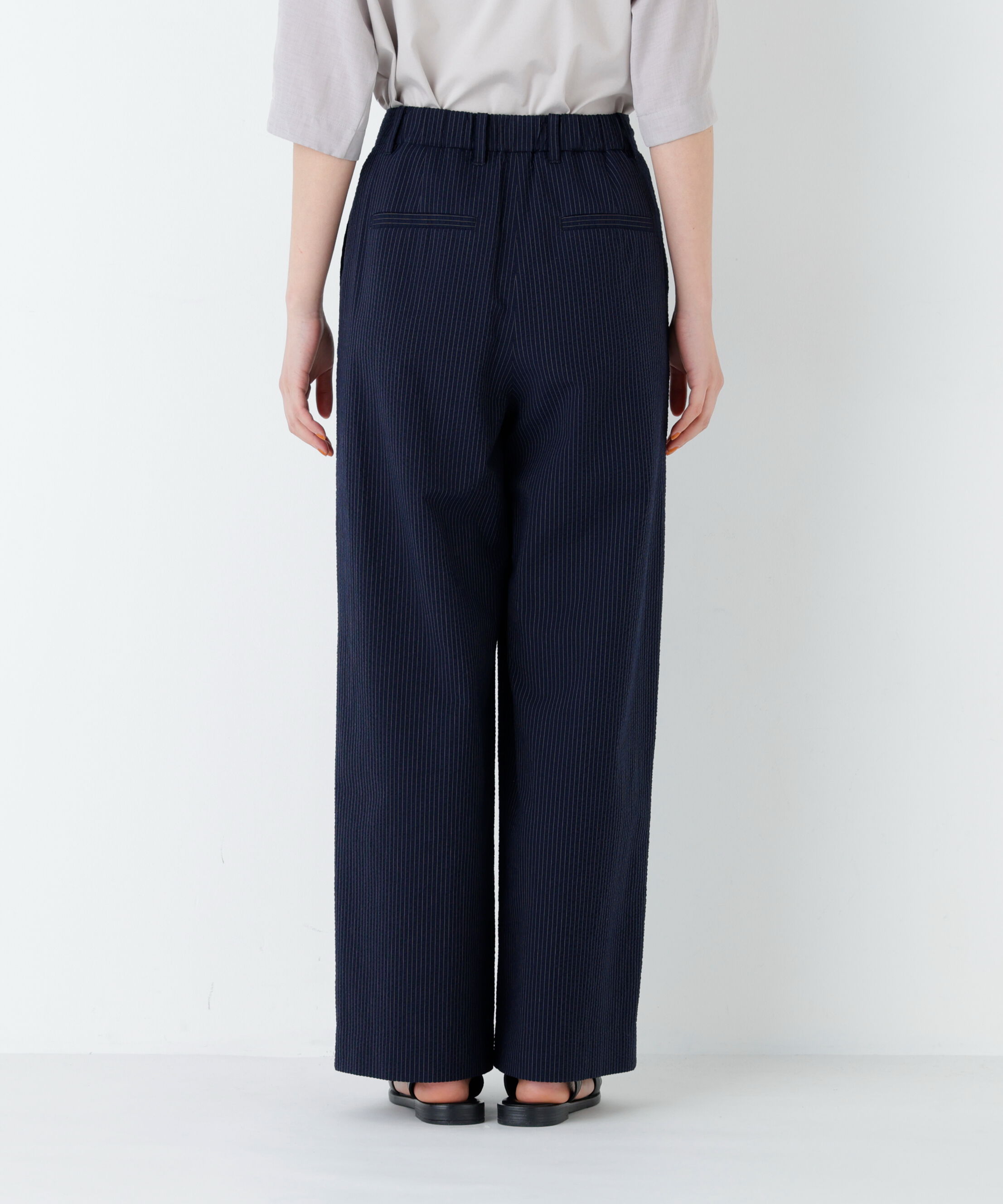  「サッカーファインストライプセミワイドパンツ」|その他|