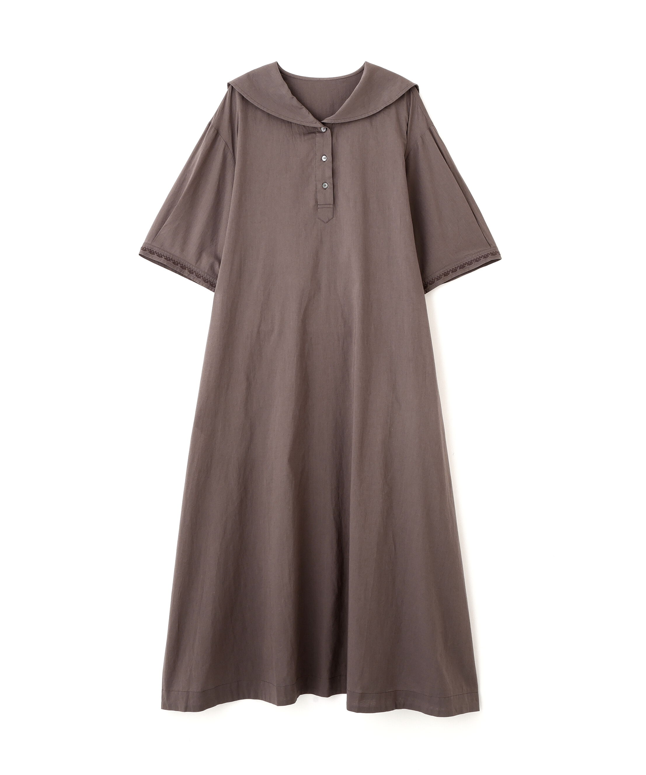  「インド刺繍セーラーカラーワンピース」|ワンピース|