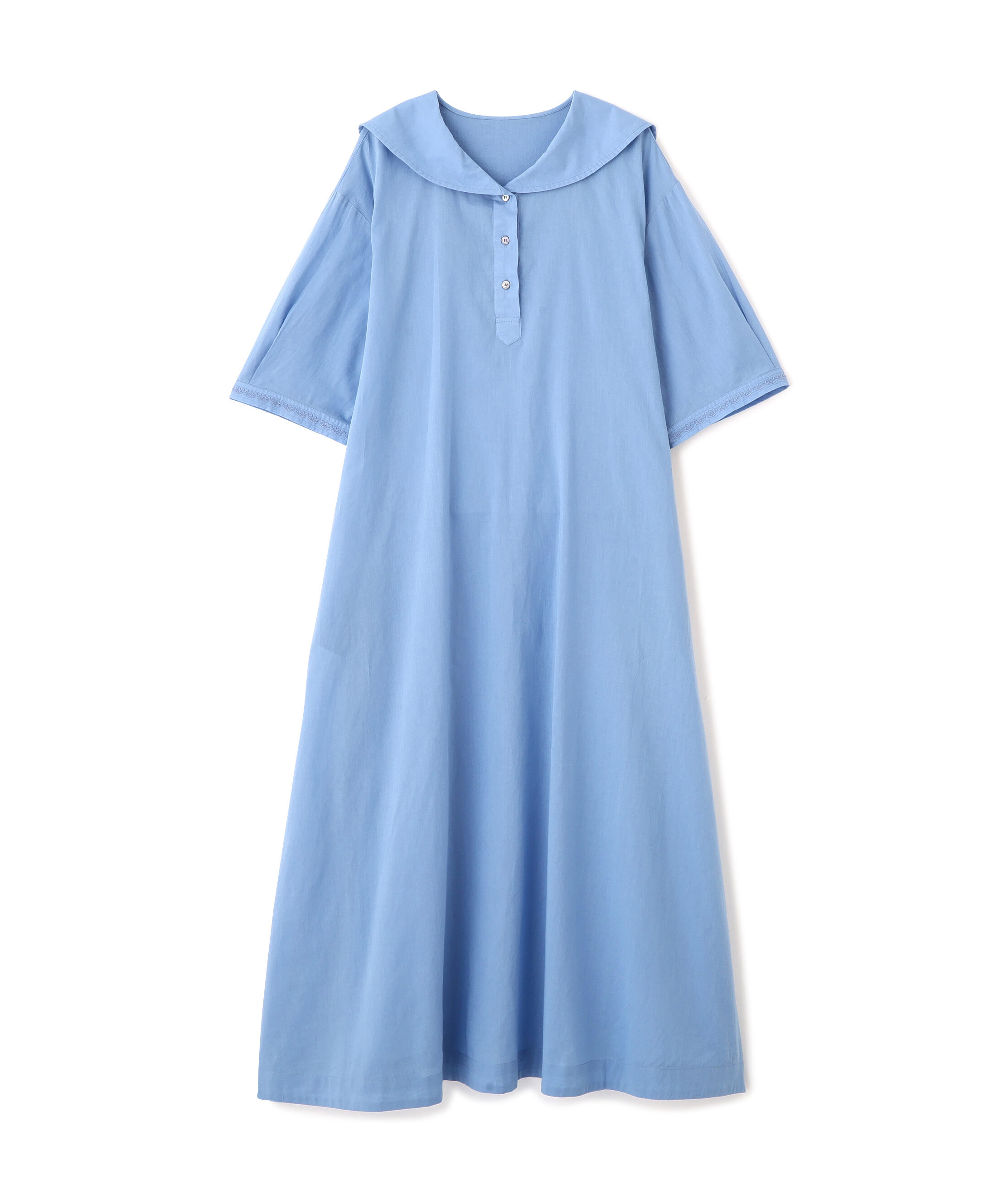  「インド刺繍セーラーカラーワンピース」|ワンピース|