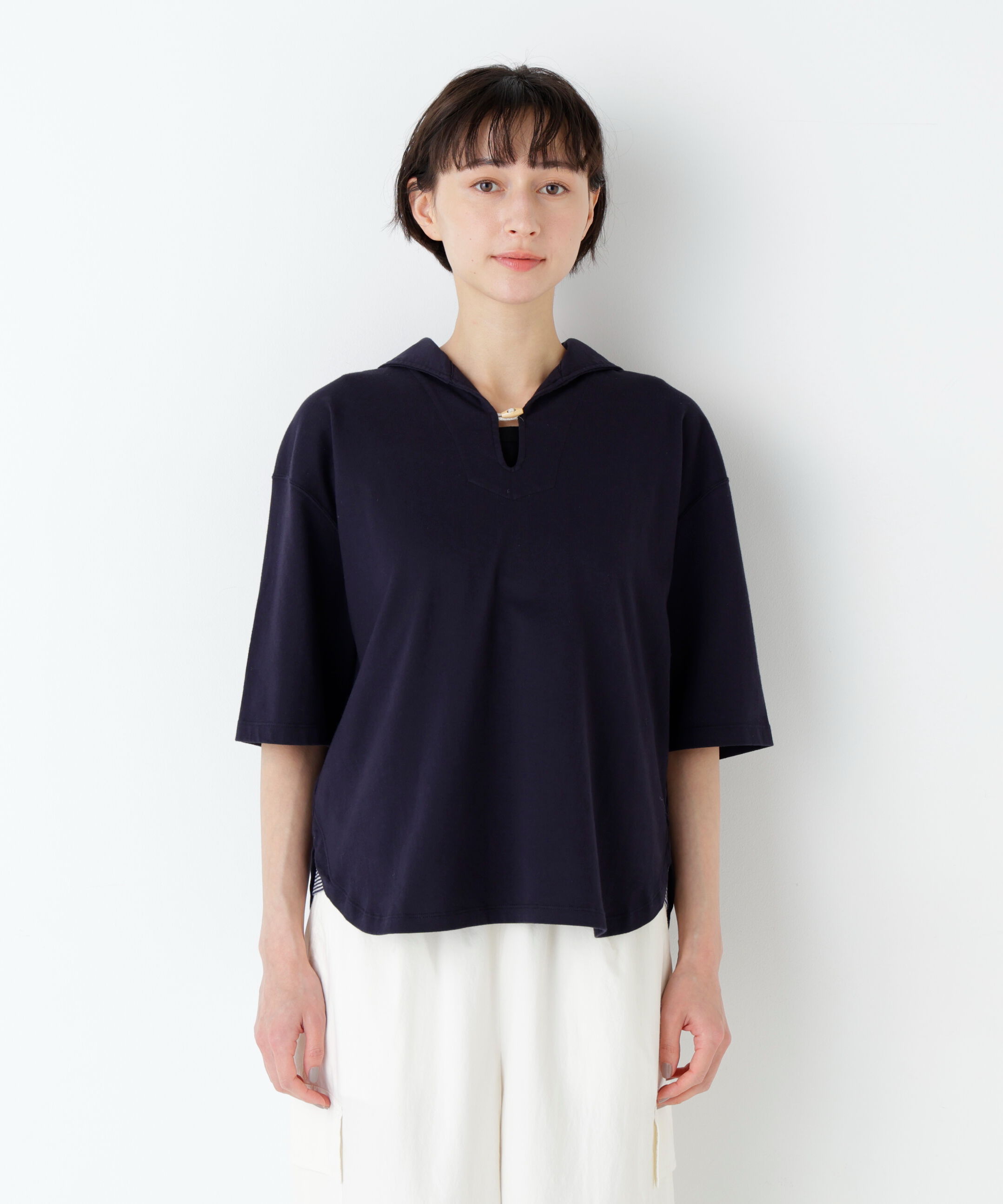  「≪ＮＡＴＩＣコラボ≫セーラーカットソープルオーバー」|Tシャツ・カットソー|