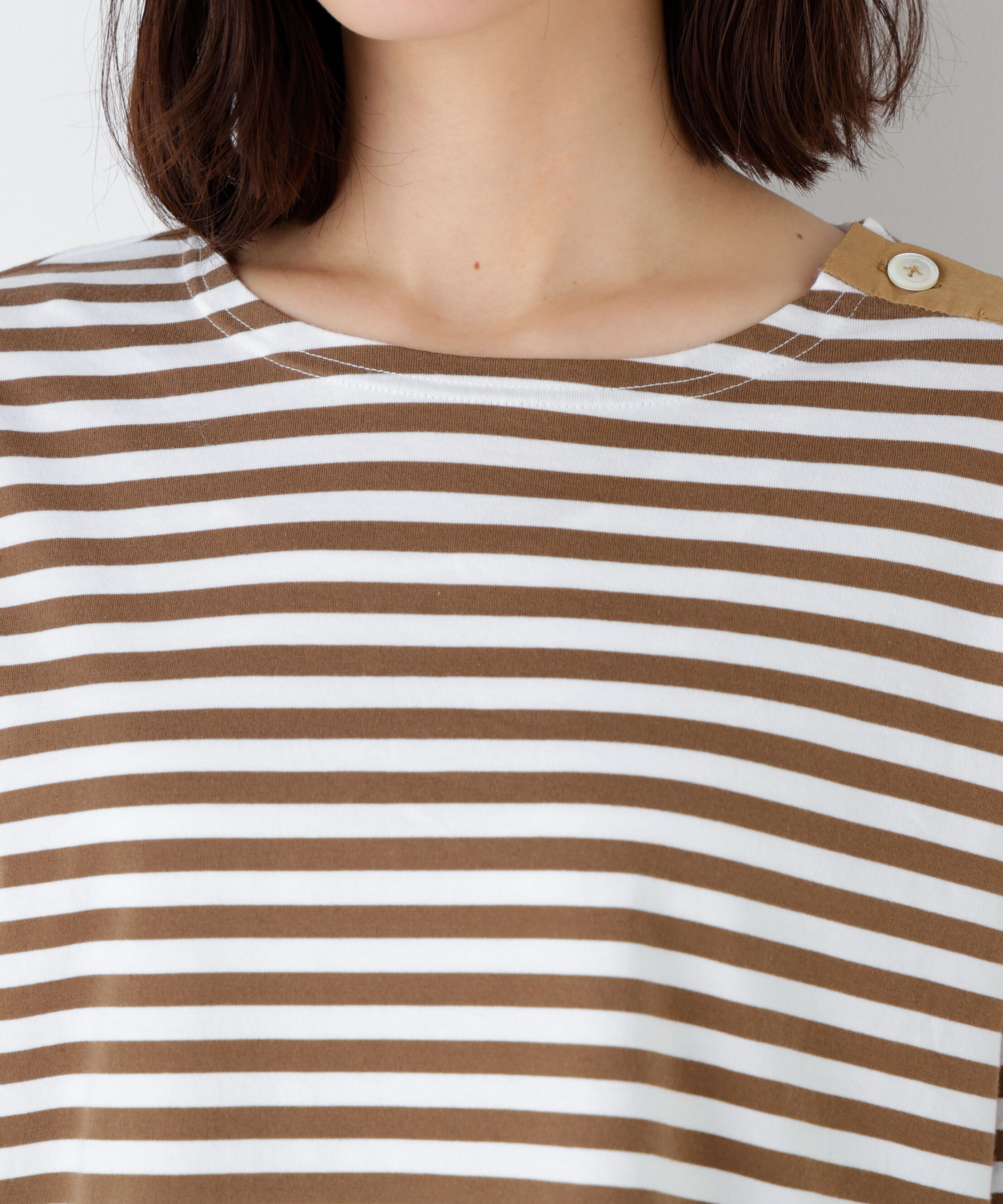  「天竺ボーダーカットソー」|Tシャツ・カットソー|