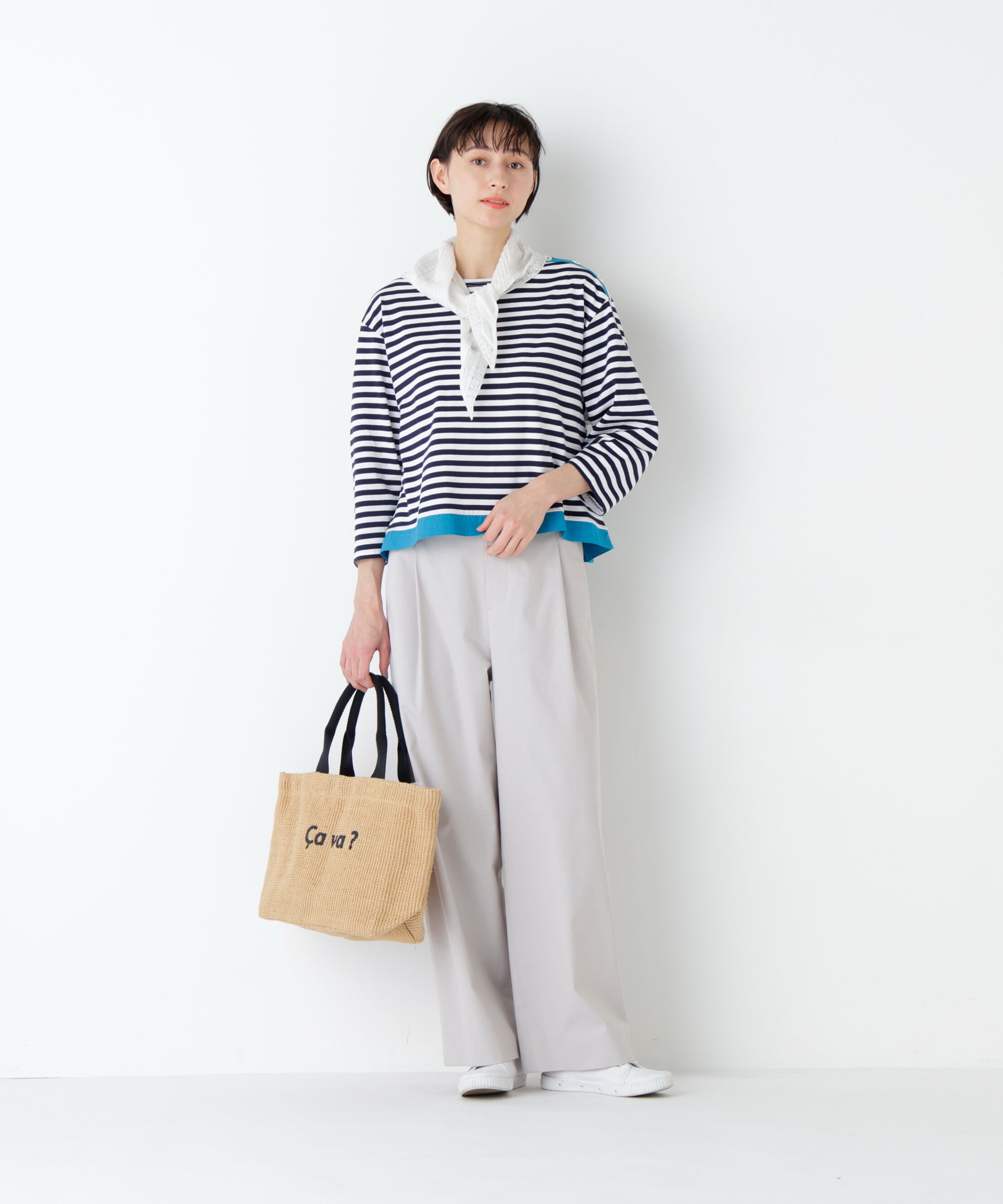  「天竺ボーダーカットソー」|Tシャツ・カットソー|