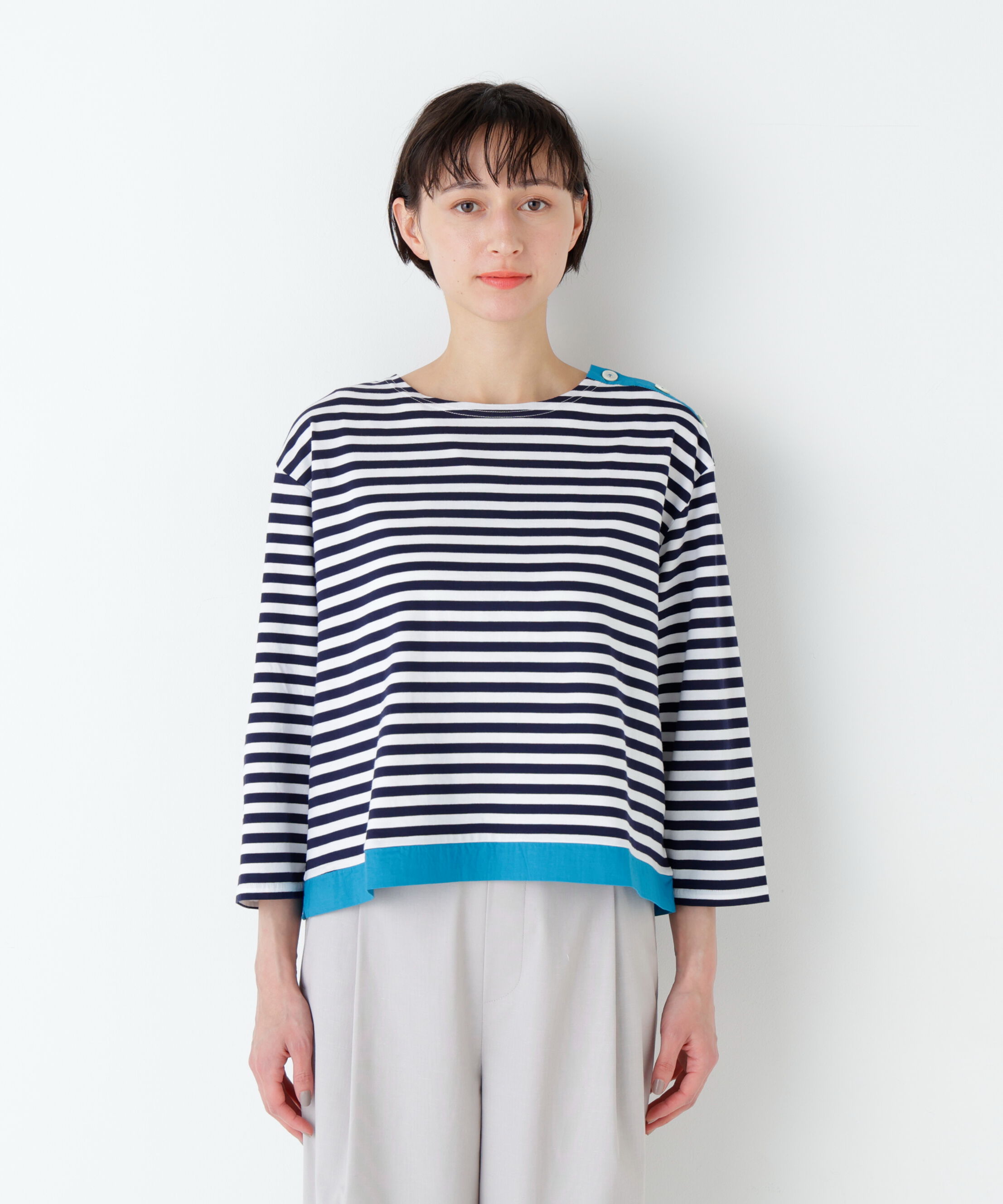  「天竺ボーダーカットソー」|Tシャツ・カットソー|