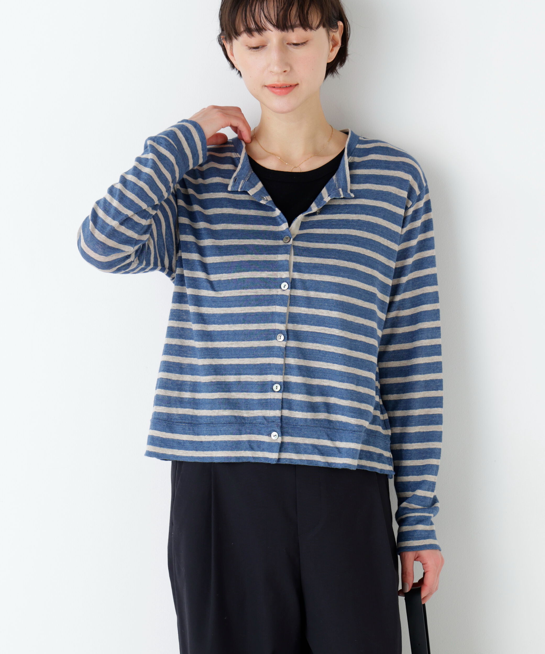  「リネン天竺カーディガン」|Tシャツ・カットソー|