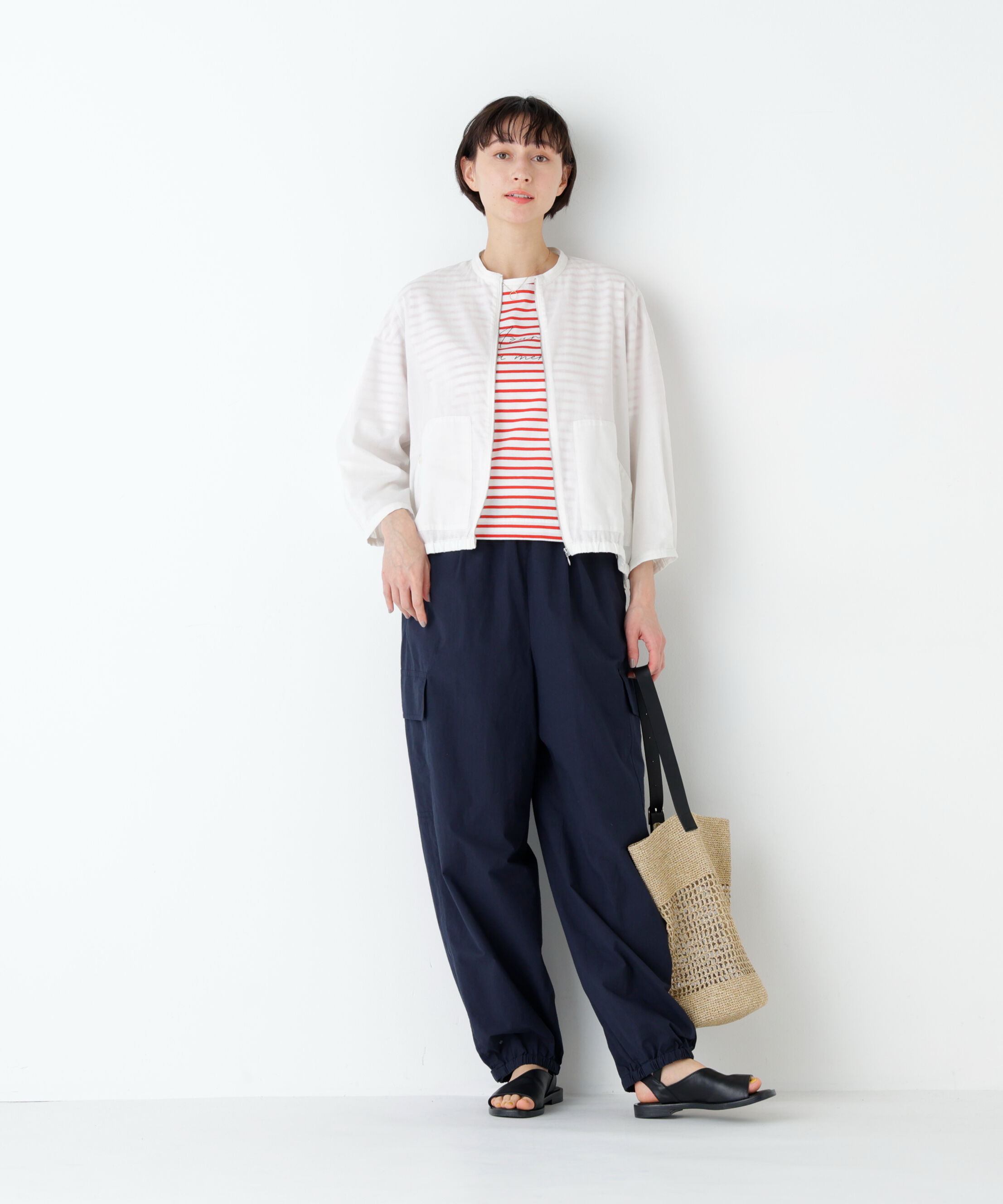  「ａｚｕｒｅｌａ　ｍｅｒ　ボーダーロゴＴシャツ」|Tシャツ・カットソー|