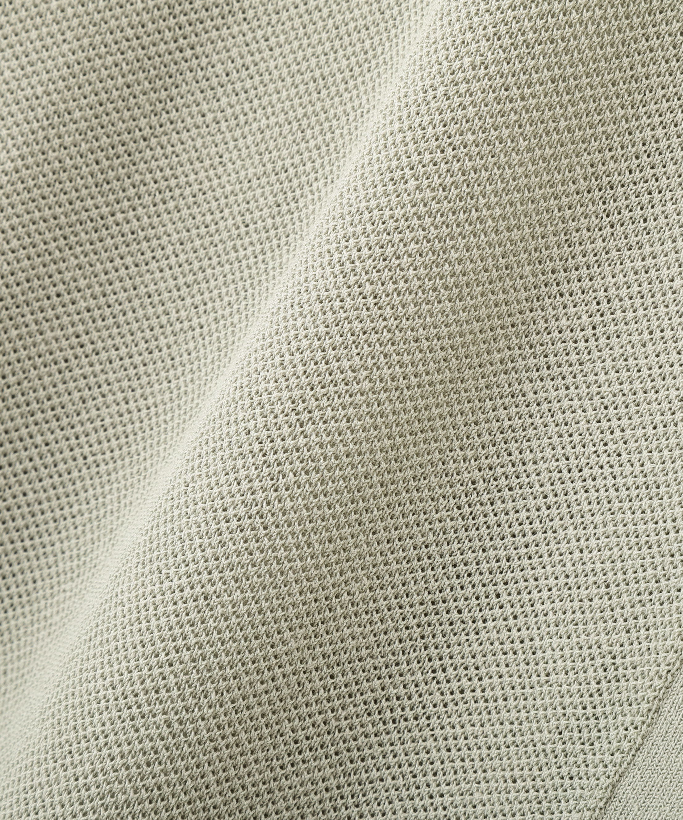  「麻混ワッフル柄ポロカーディガン」|ニット・セーター|