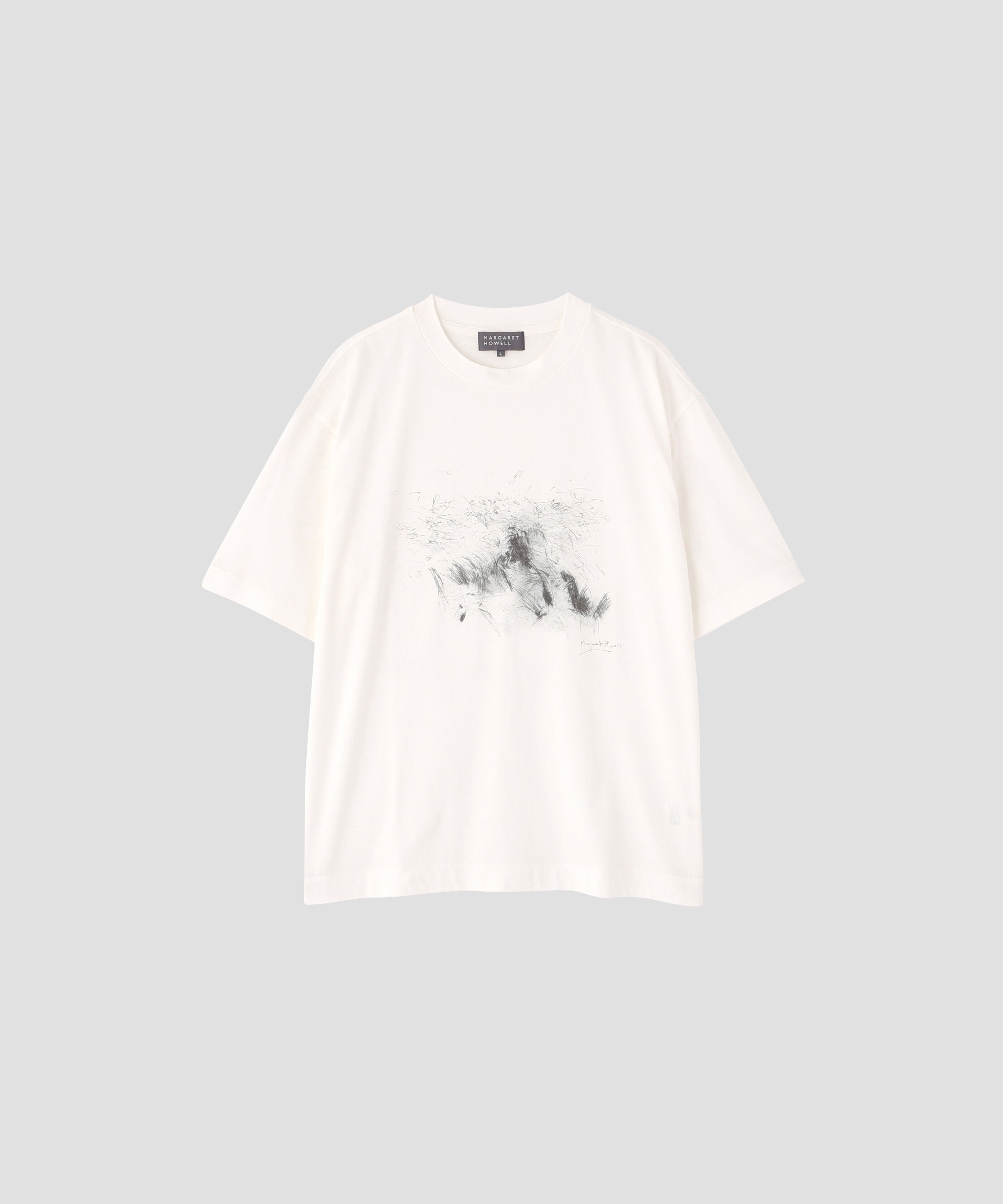 MARGARET HOWELL「LANDSCAPE PRINT COTTON JERSEY TOP」|Tシャツ・カットソー|