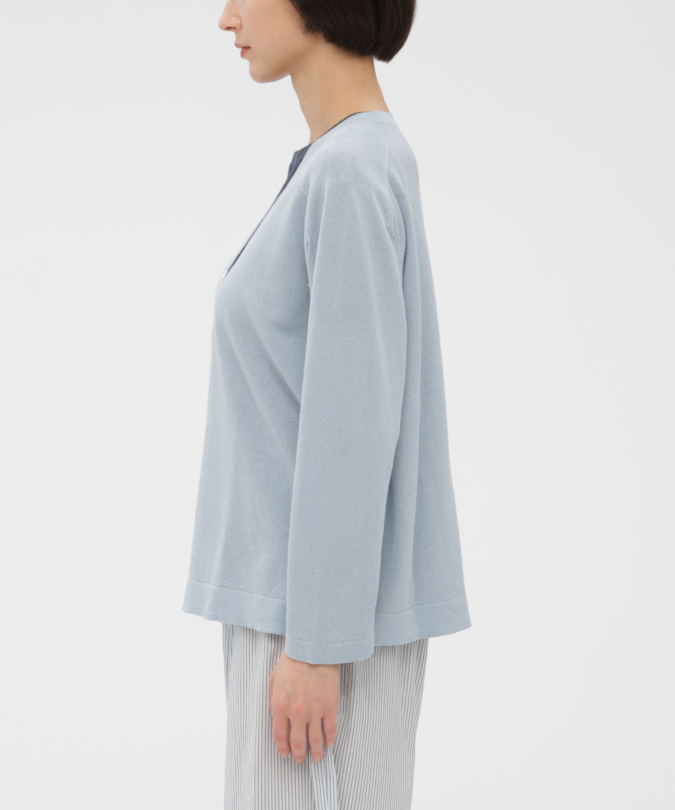 MARGARET HOWELL HOUSEHOLDGOODS「PAPER COTTON KNITWEAR」|カーディガン|