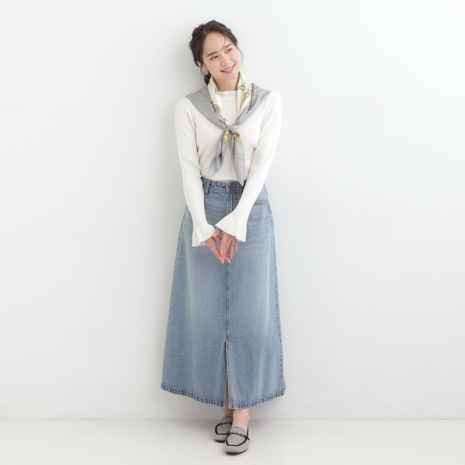 SHOO･LA･RUE「大判プリントスカーフ（88&times;88cm）」|バンダナ・スカーフ|