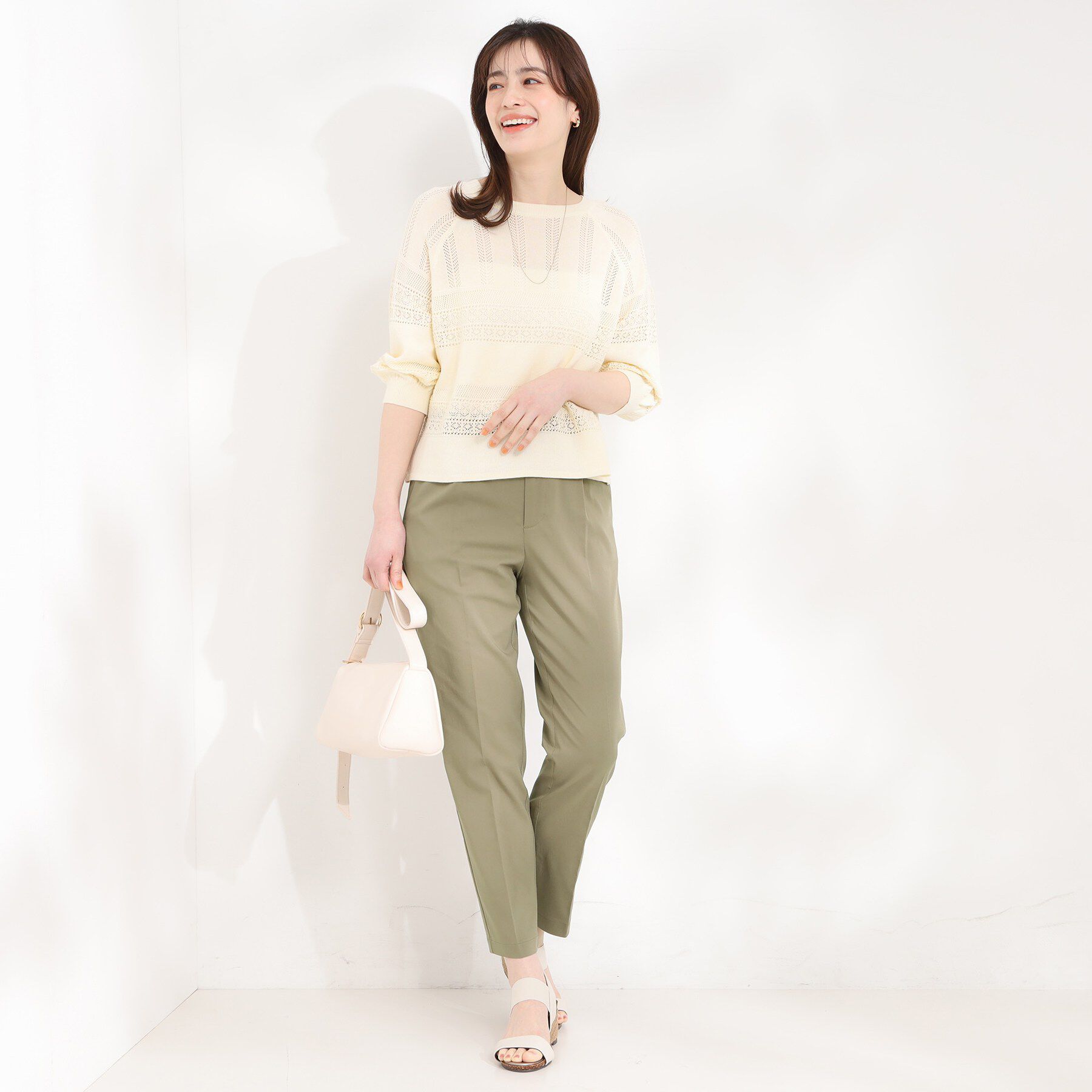 SHOO･LA･RUE「【ひんやり/洗濯機可/S-LL】スティックパンツ」|その他|