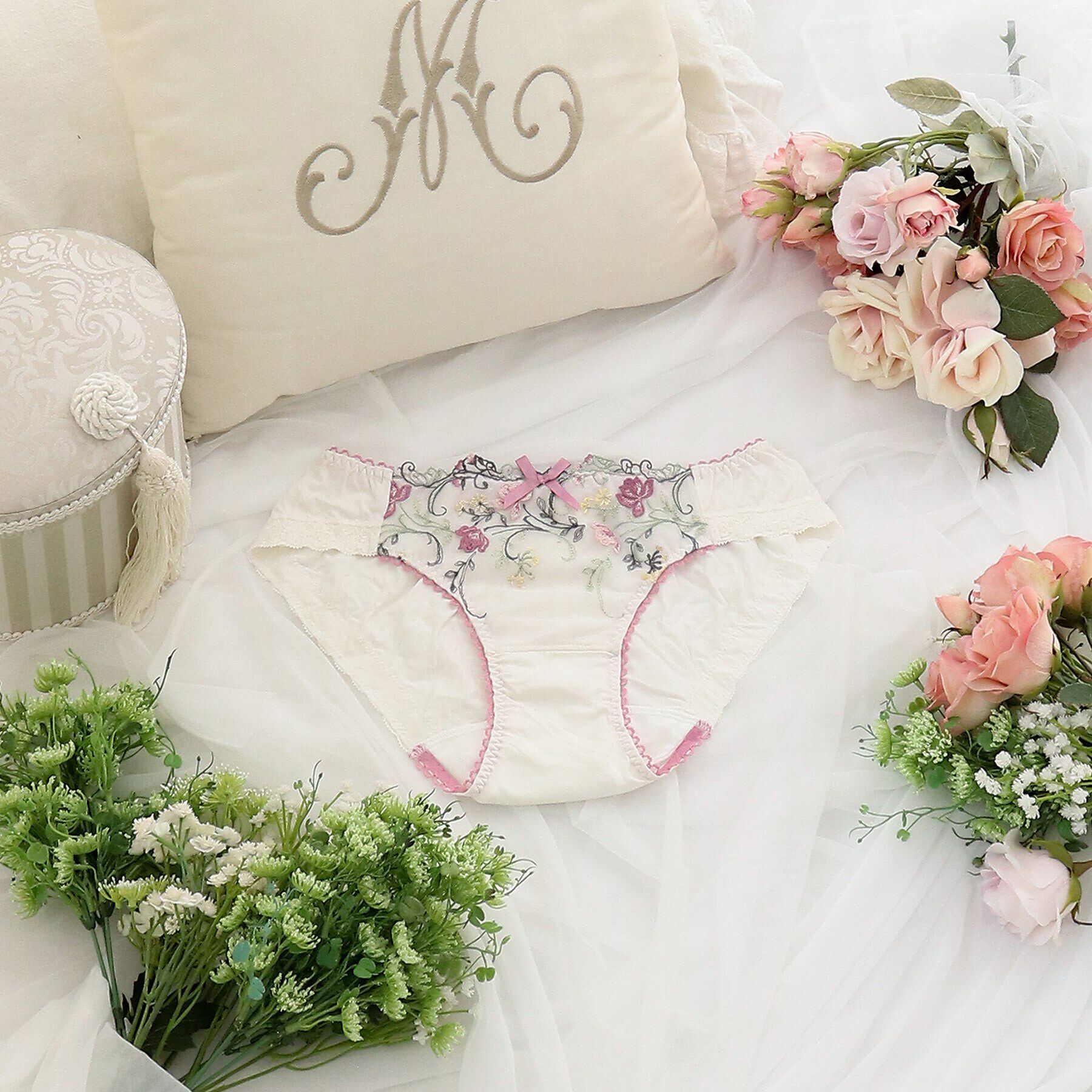 Risa Magli「カトリーヌ サニタリーショーツ」|インナー|ピンク(070)