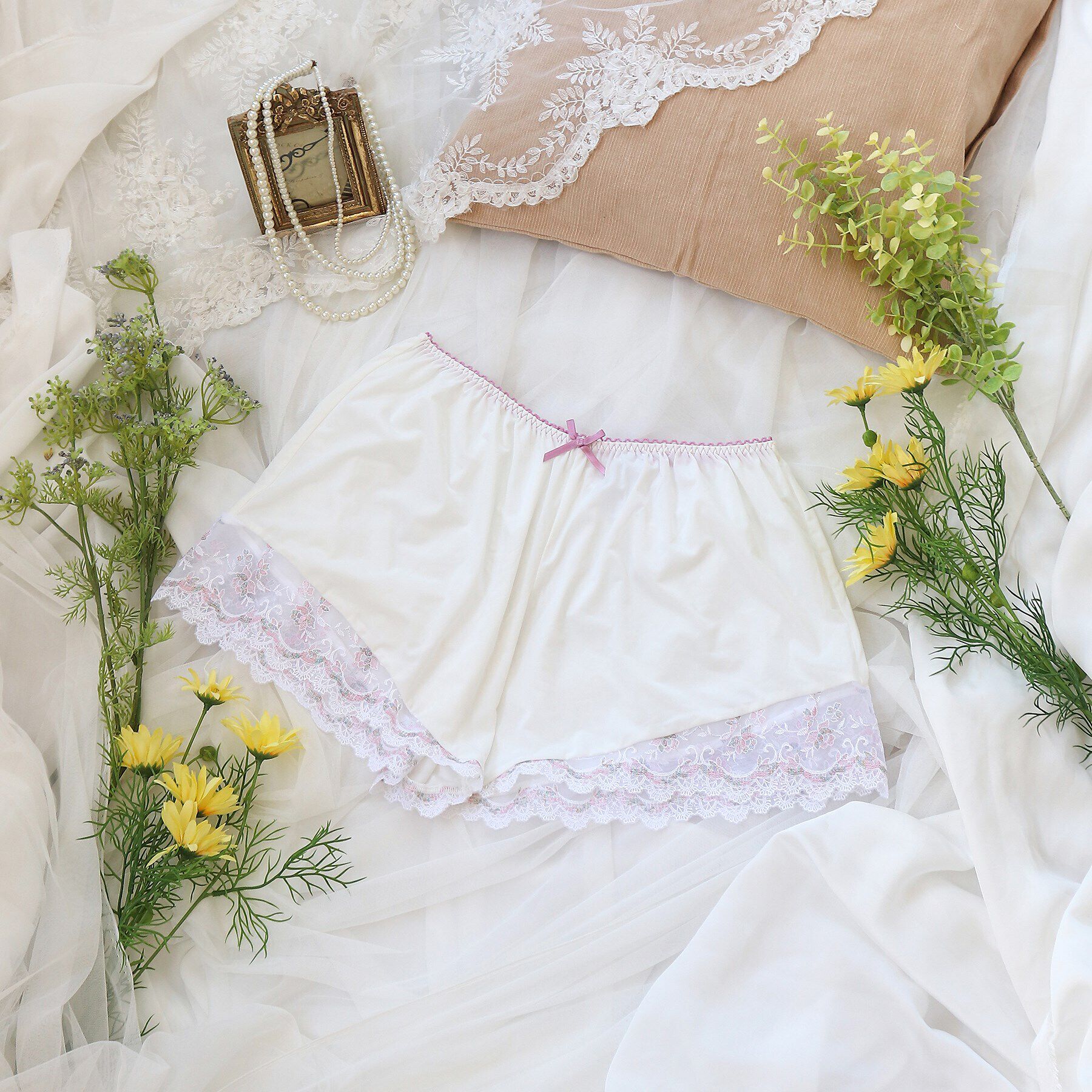 Risa Magli「アリッサ タップパンツ」|インナー|ピンク(070)