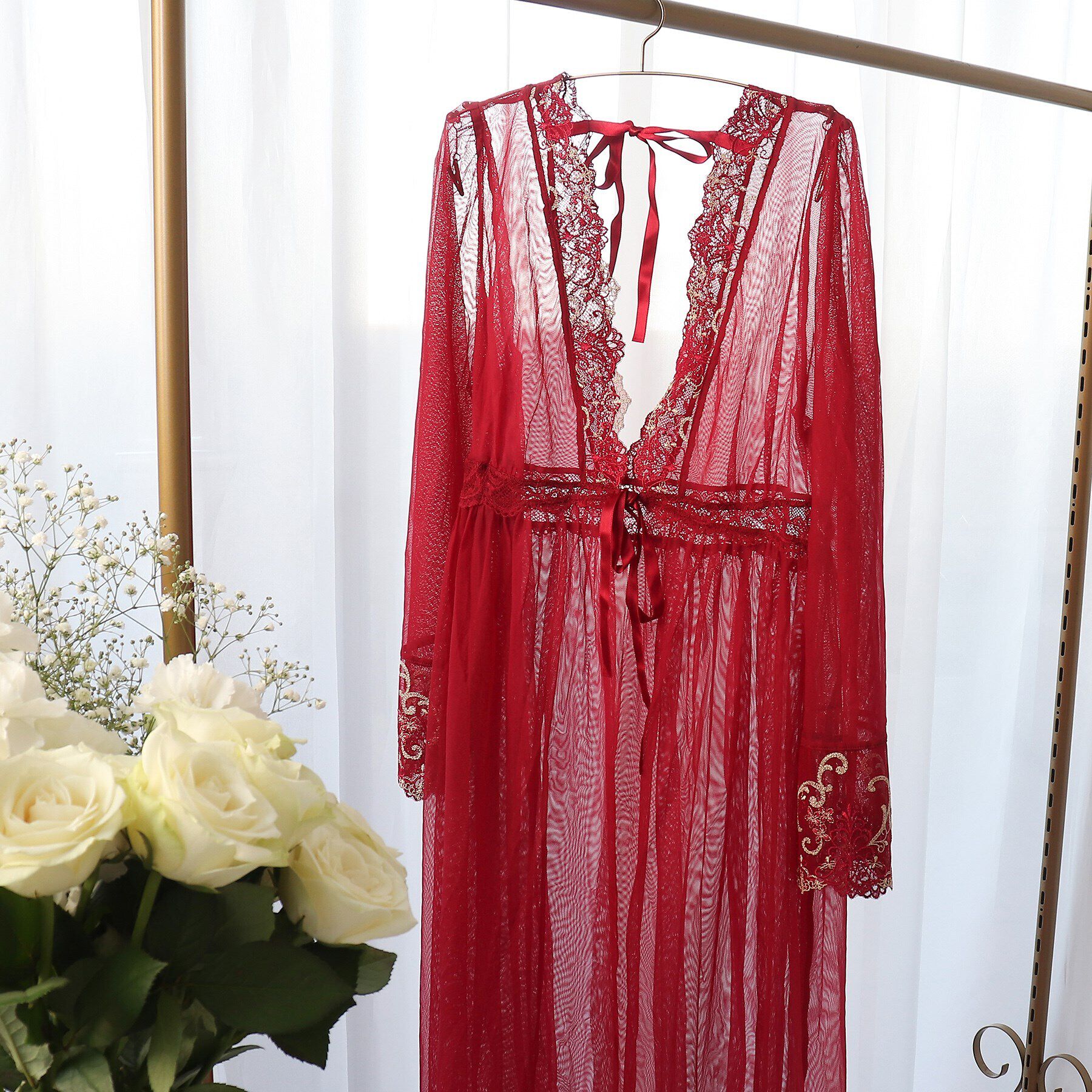 Risa Magli「シュトレン カーディガン」|インナー|レッド(060)